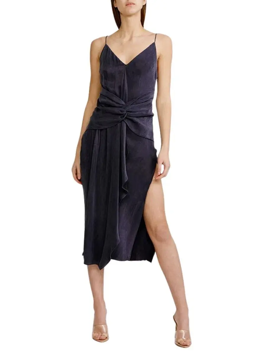 Acler Portland Midi Dress Midnight Size 10  - Image 1