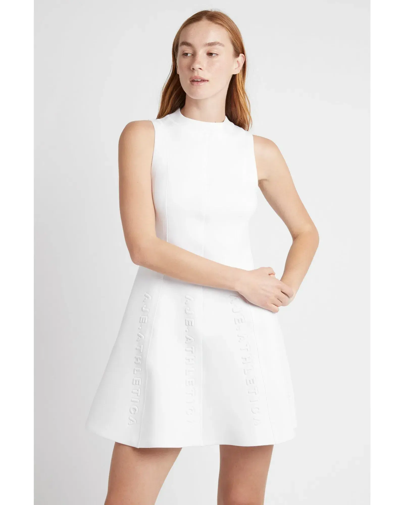 Aje signature logo dress in Ivory Size AU 8 - Image 3