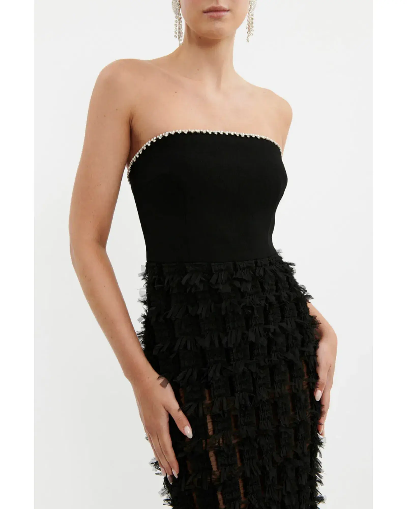 Rebecca Vallance Cherie Amour Gown Black Size AU 8 - Image 3