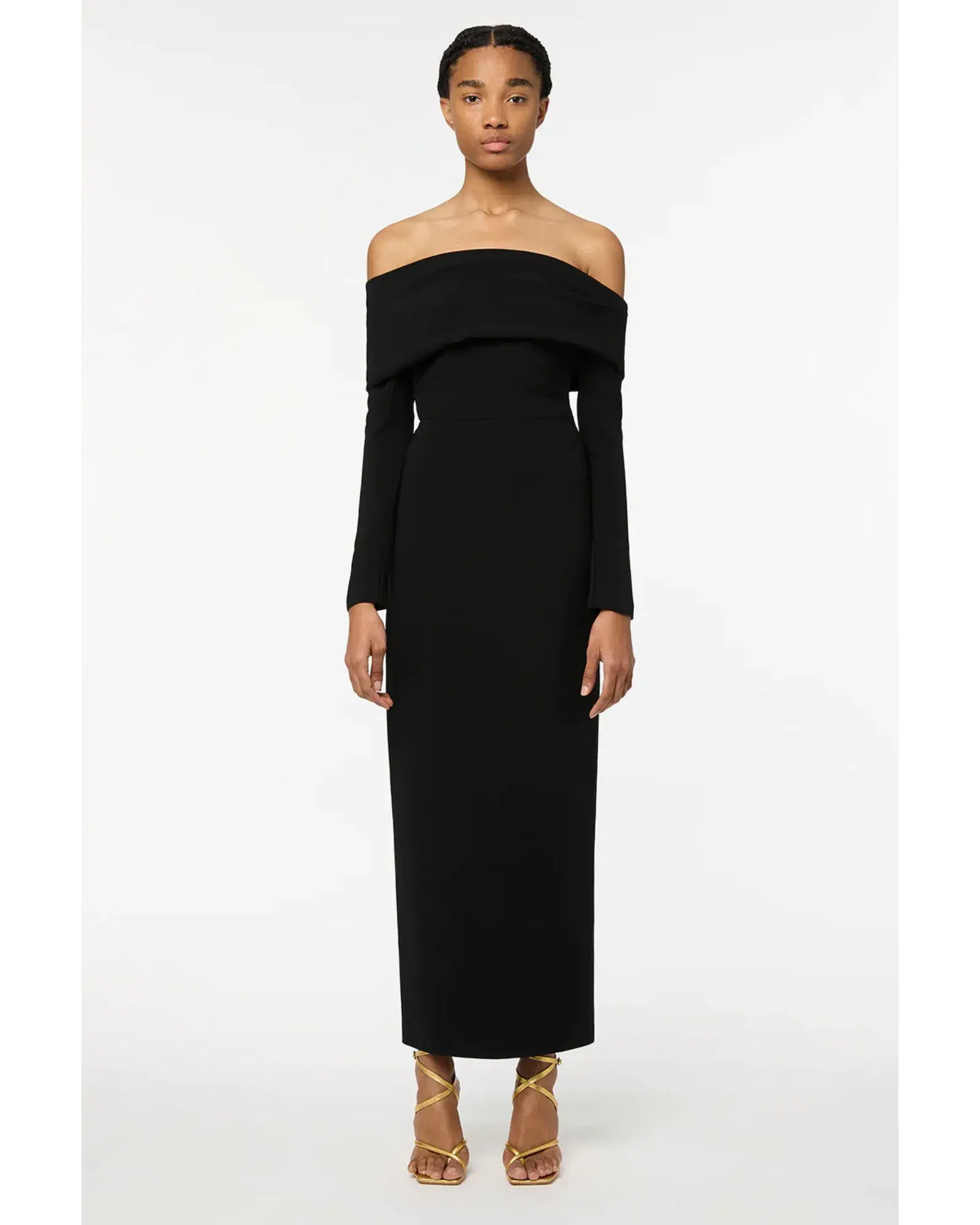 Manning Cartell Another Time Off-shoulder Dress Black Size AU 6 - Image 1