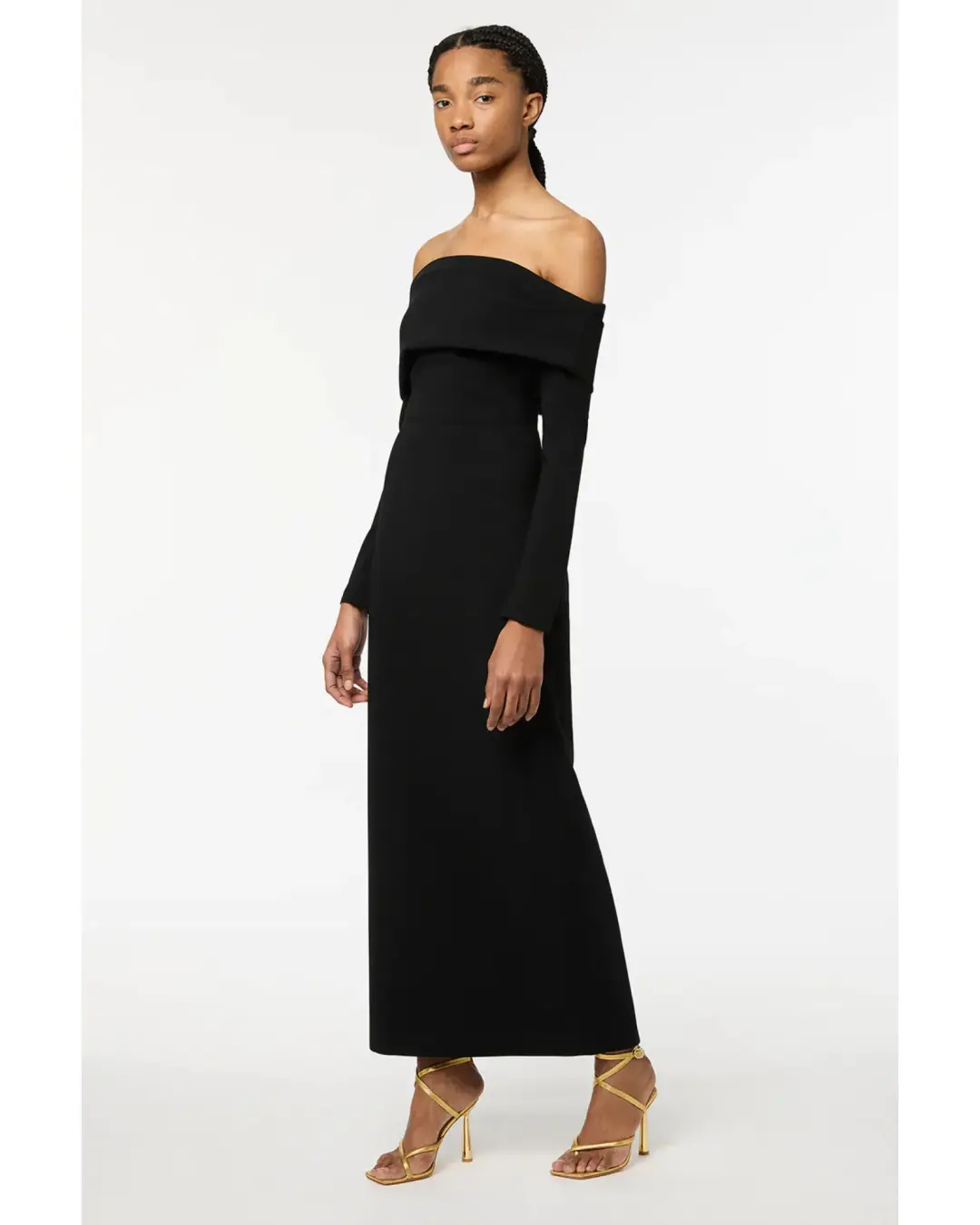 Manning Cartell Another Time Off-shoulder Dress Black Size AU 6 for rent on The Volte - main image