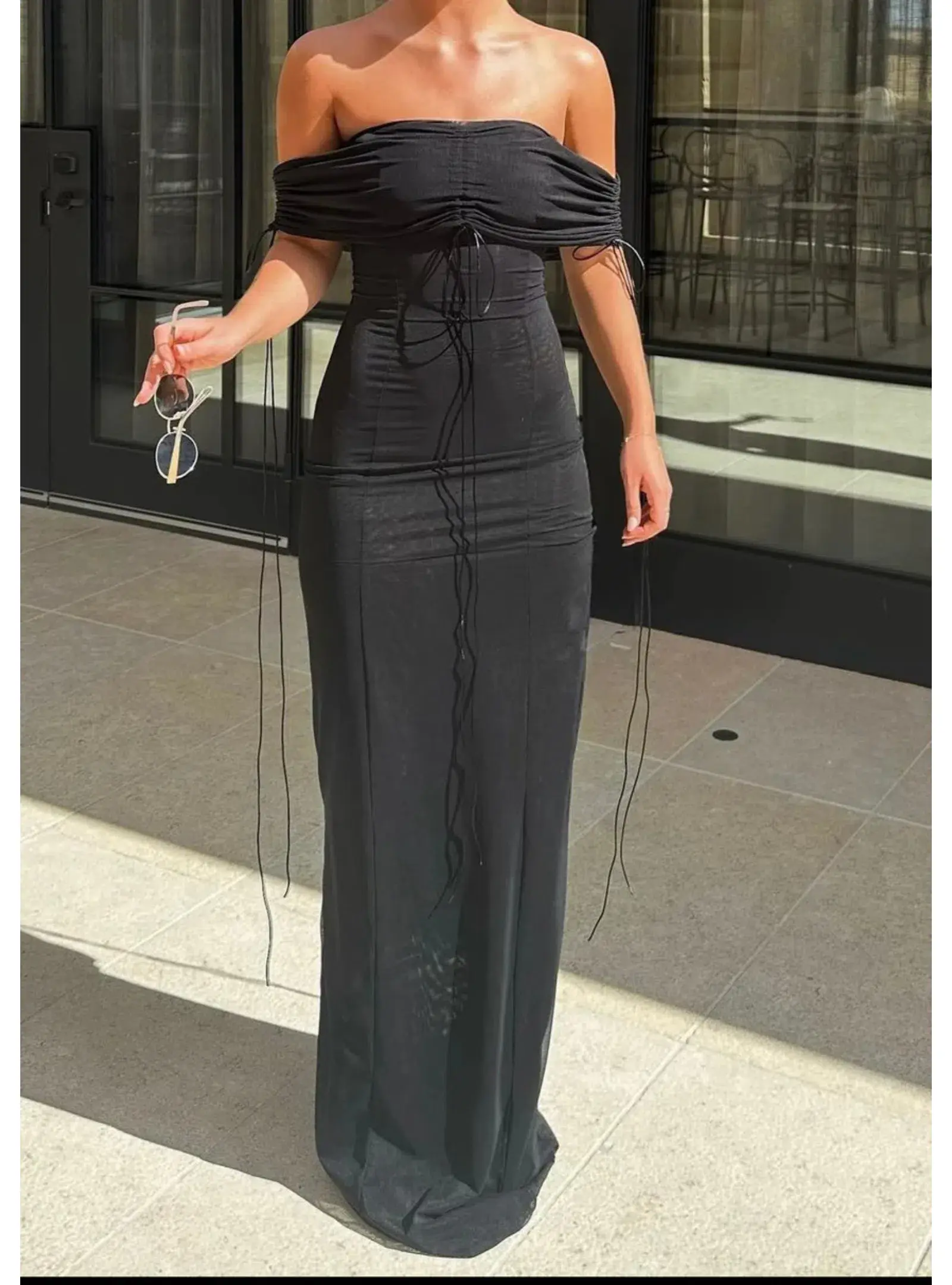Novich Gabrielle Dress in Black Size AU 8 - Image 1