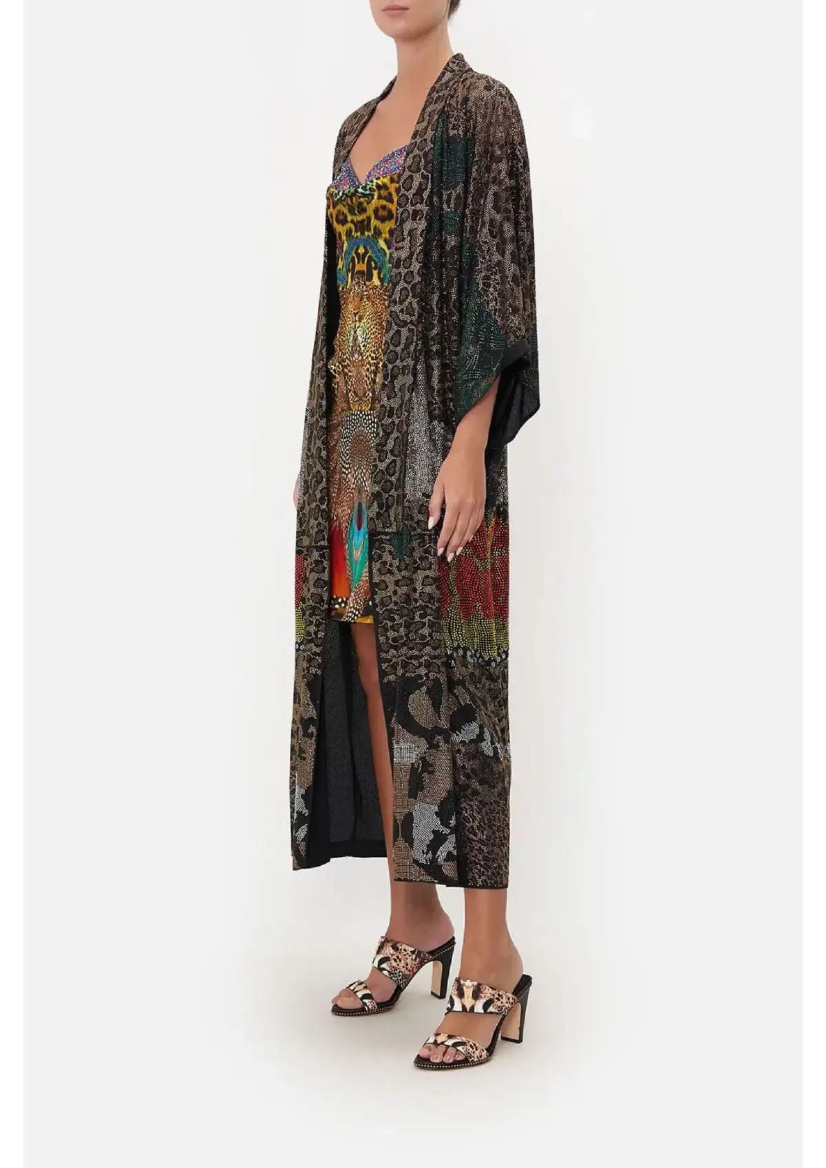 Camilla Kimono Coat Surrealist Xanadu Size 12/M - Image 3