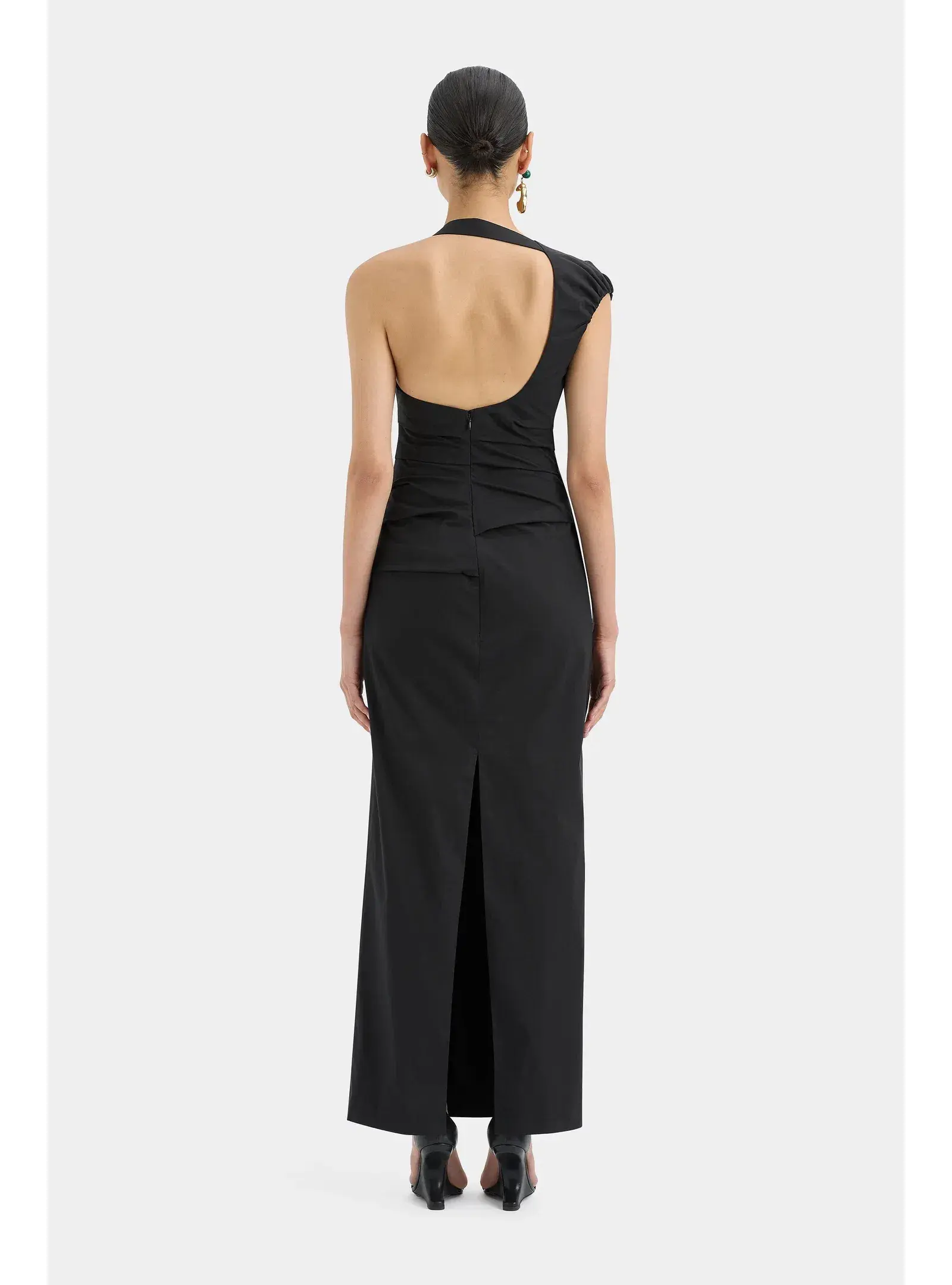 Sir the Label Giacomo Gathered Gown Black Size AU 6 - Image 3