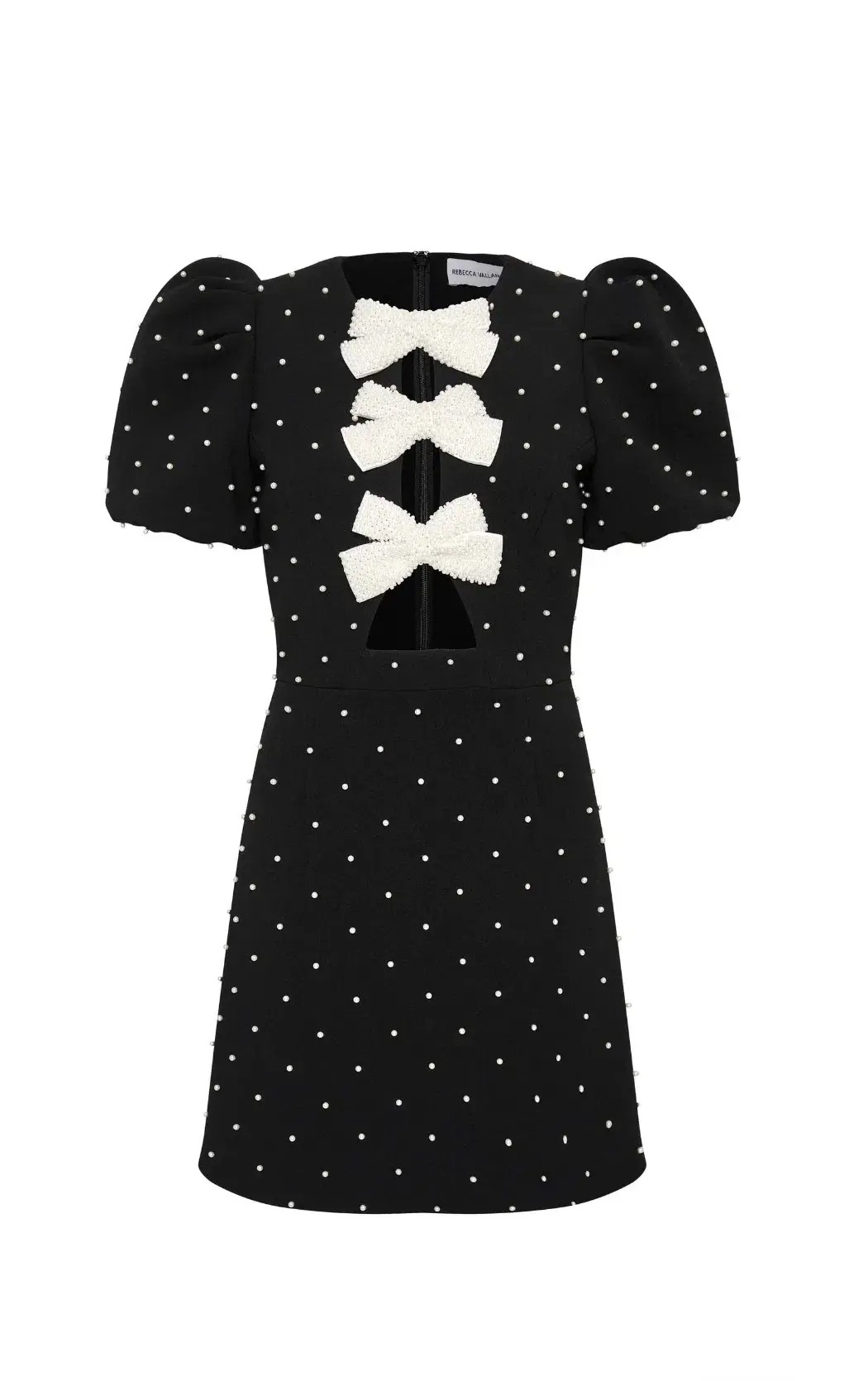 Rebecca Vallance Veronica Mini Dress Black Size AU 14 - Image 5