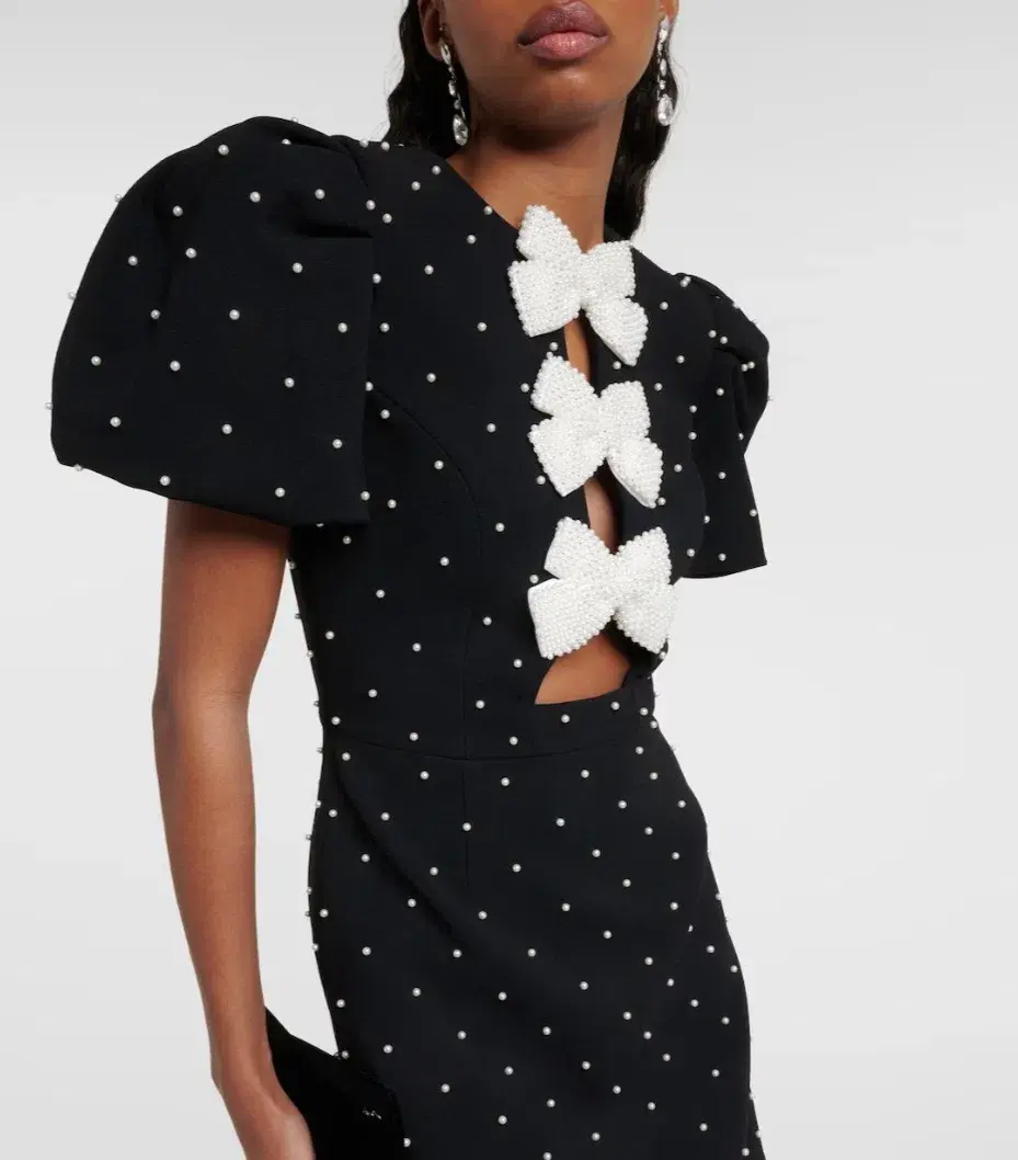 Rebecca Vallance Veronica Mini Dress Black Size AU 14 - Image 3