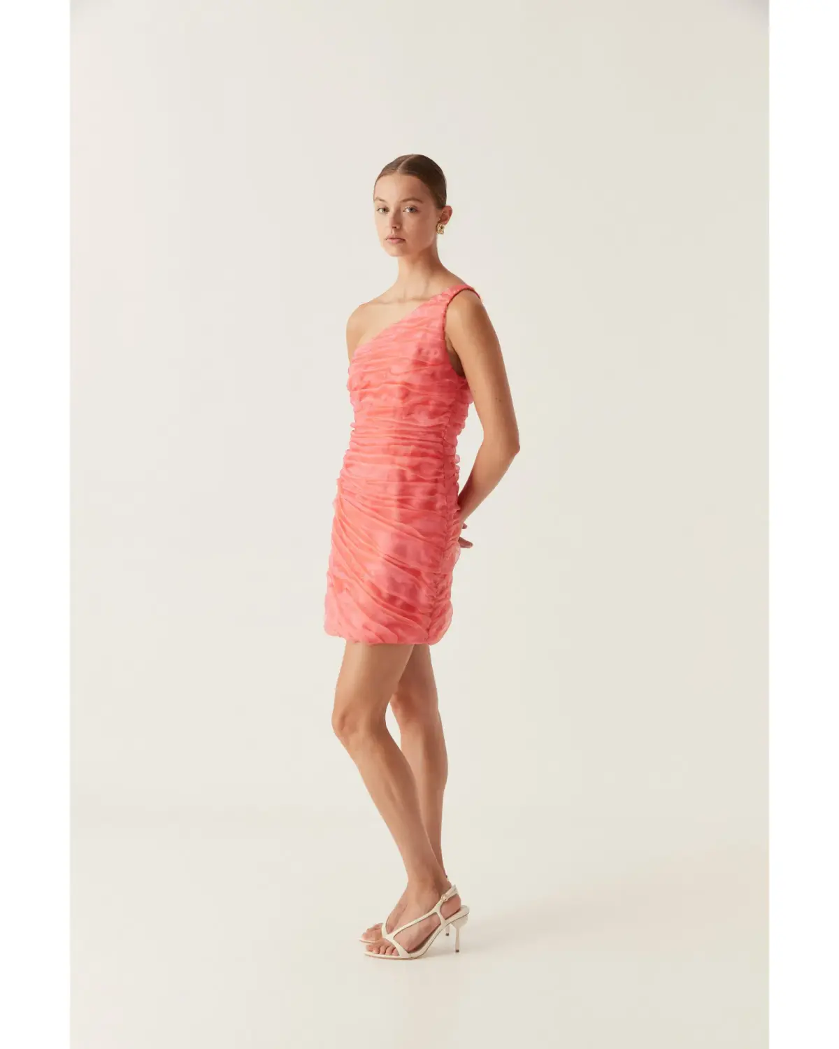Aje Mercury Dress in Coral Size AU 10  - Image 3