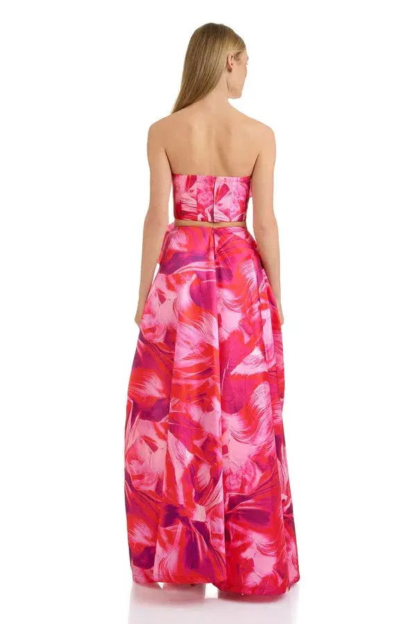 Eliya The Label Capri Skirt & Zabana Top Set Pink Multi Size L/ AU 12 - Image 4