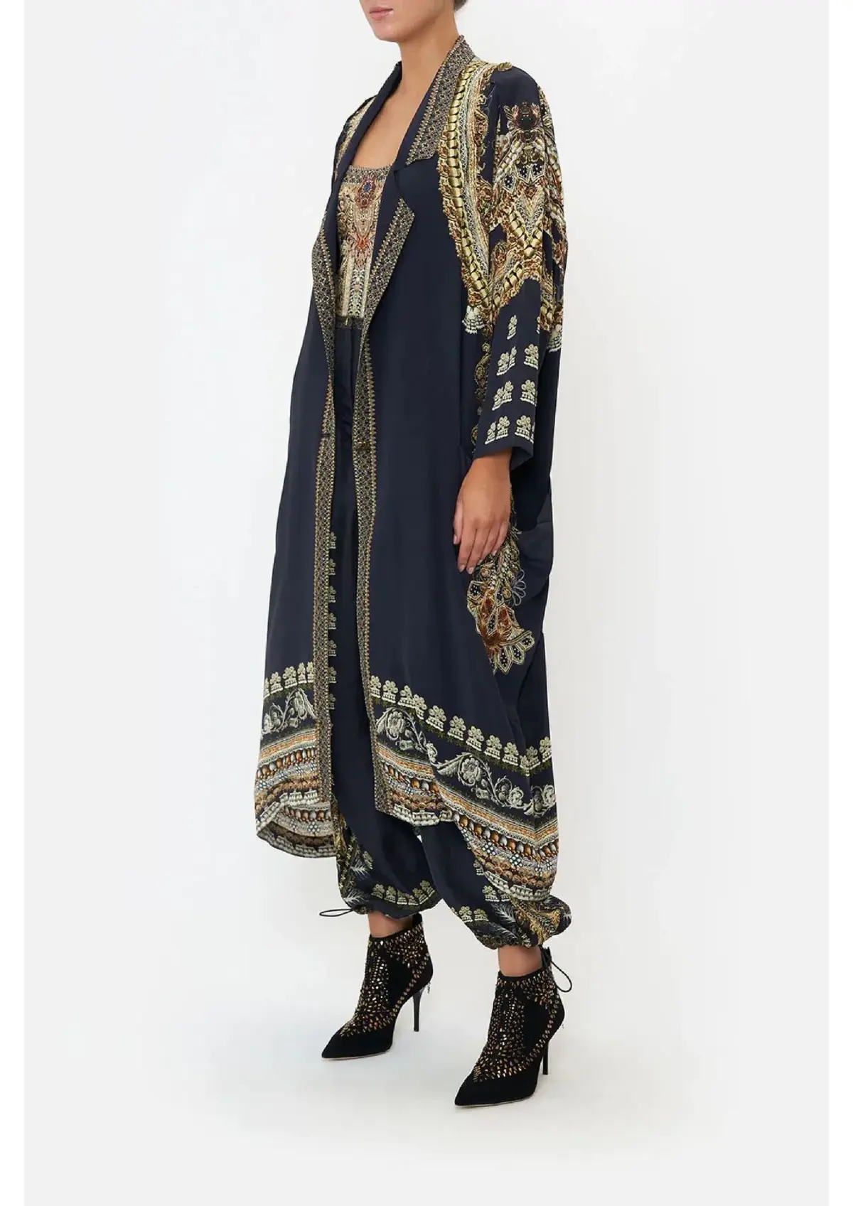 Camilla It's All Over Terero Relaxed Panel Coat Multi Size 12 - Image 3