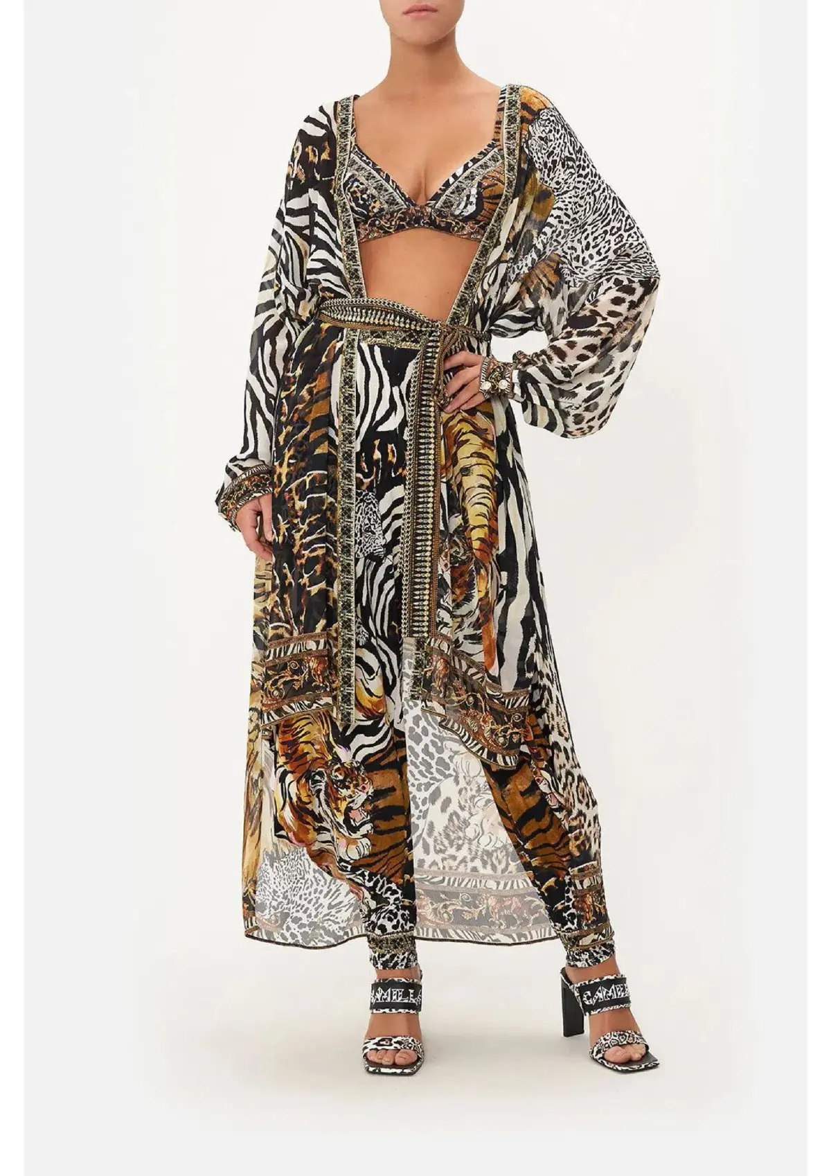 Camilla What's New Pussycat High Low Layer With Tie Multi Size M/ AU 12 - Image 1