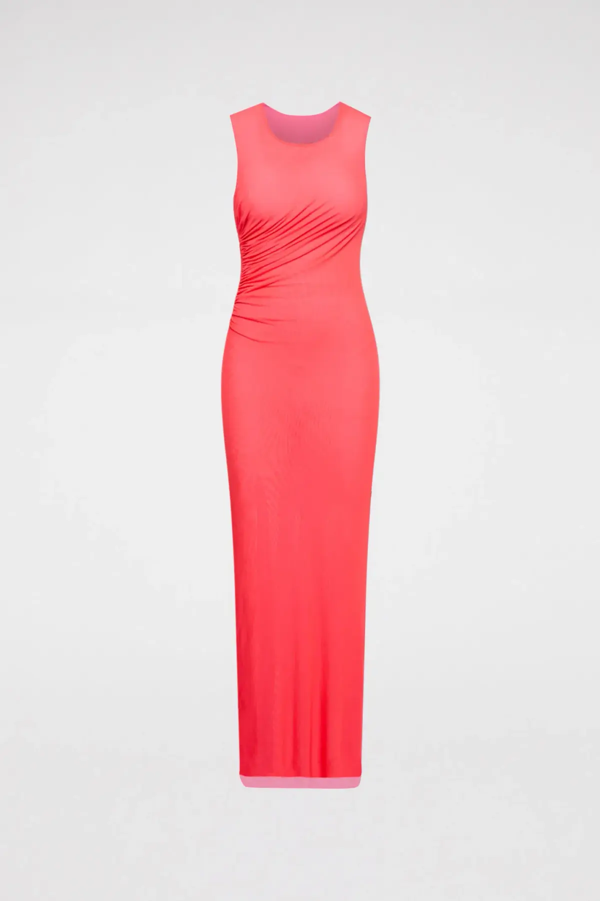 Scanlan and Theodore Italian Mesh Gathered Dress in Pink Size 4 - Image 3