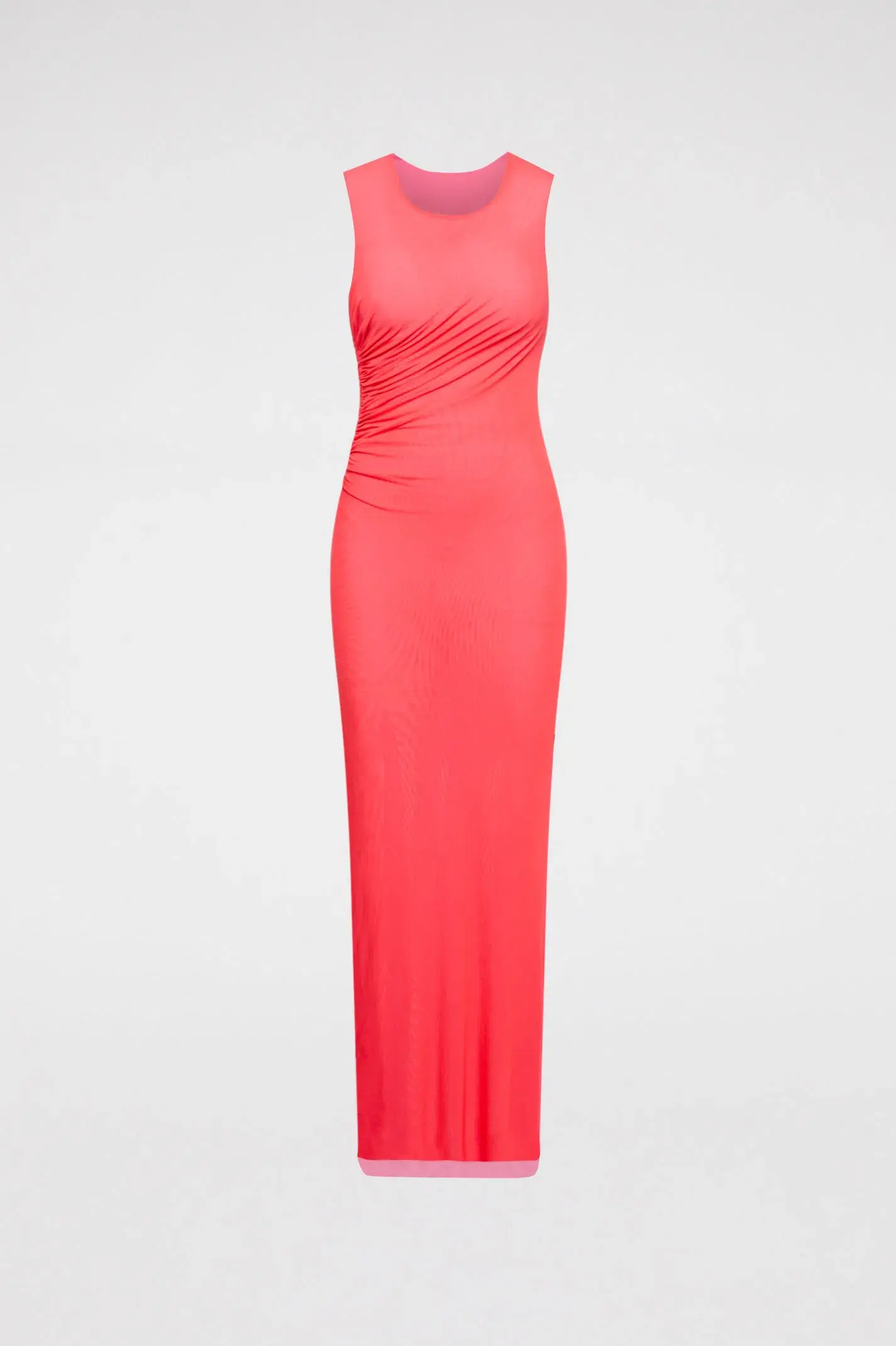 Scanlan and Theodore Italian Mesh Gathered Dress in Pink Size 4 - Image 3