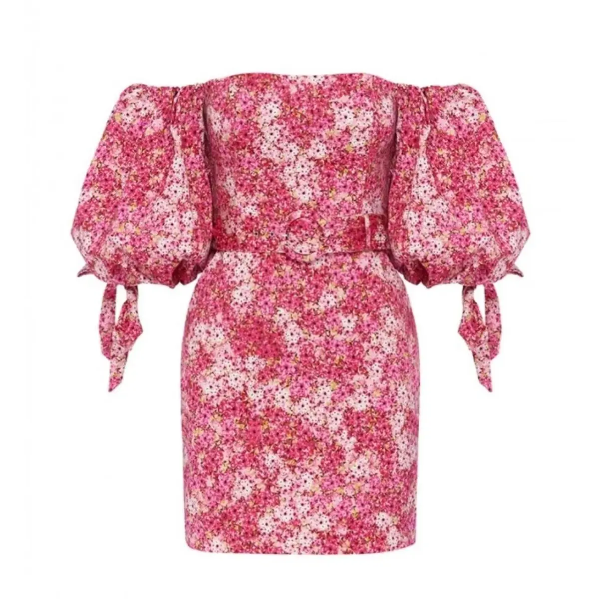 Sheike Ditsy Mini Dress Pink Floral Size 12 - Image 3