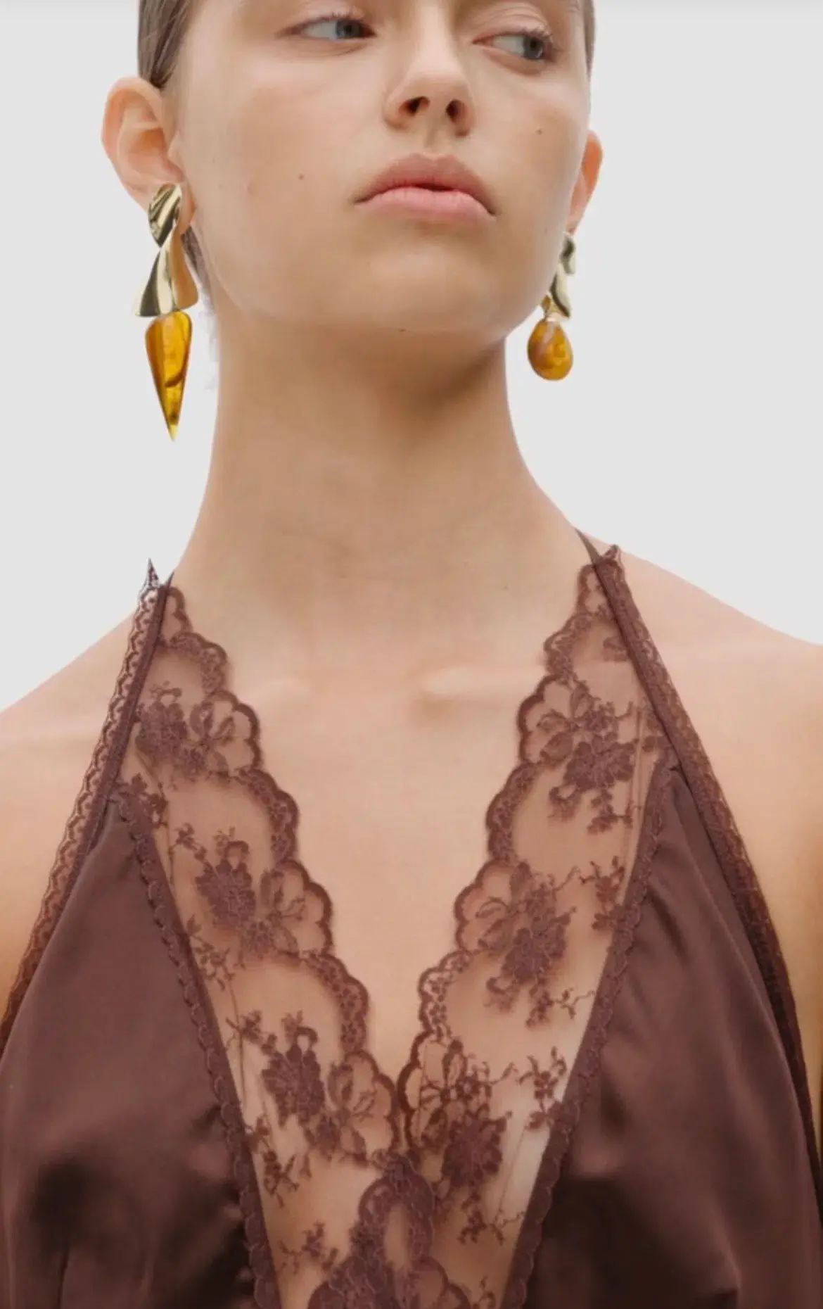 Sir the Label Aries Halter Gown Chocolate Size 3 / AU 12 - Image 5