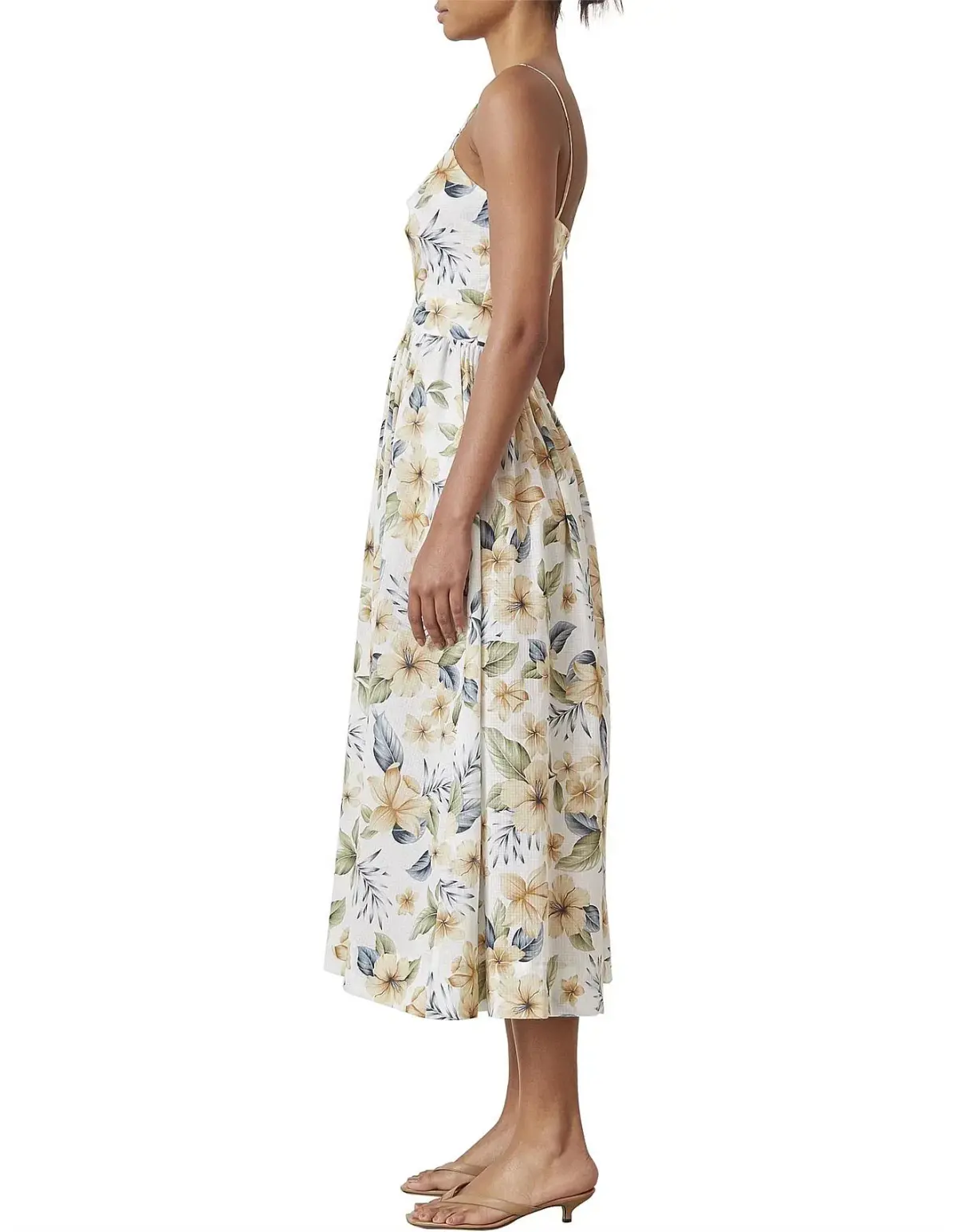 Bec & Bridge Fleurette Midi Dress Floral Size 12 - Image 3