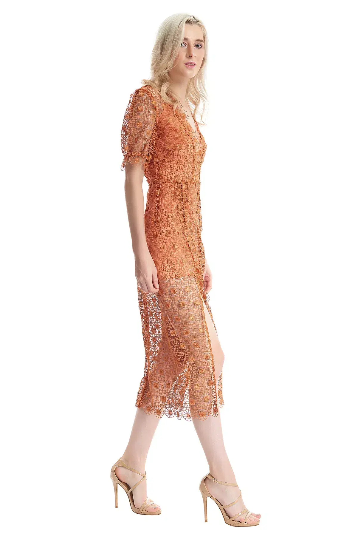 Alice McCall Californian Dream Midi Dress Orange Size 8 - Image 2