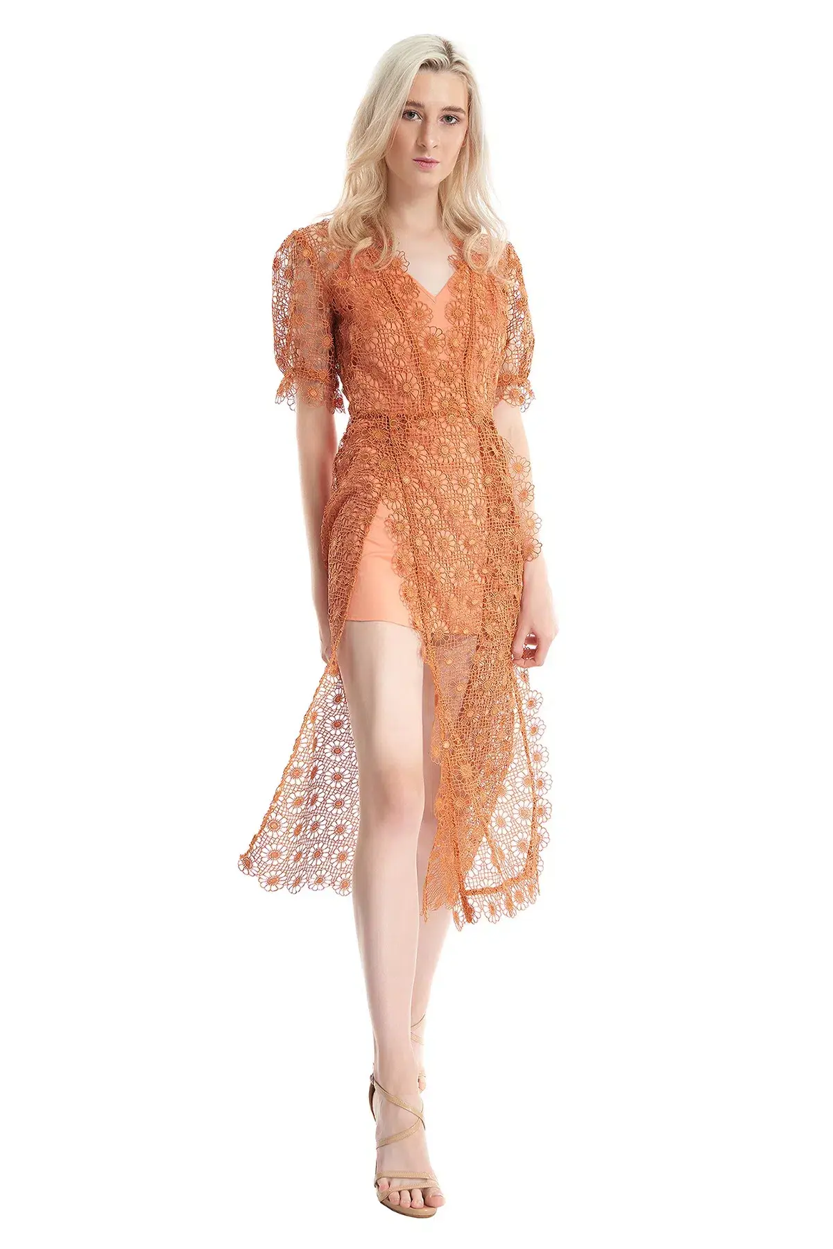 Alice McCall Californian Dream Midi Dress Orange Size 8 - Image 1