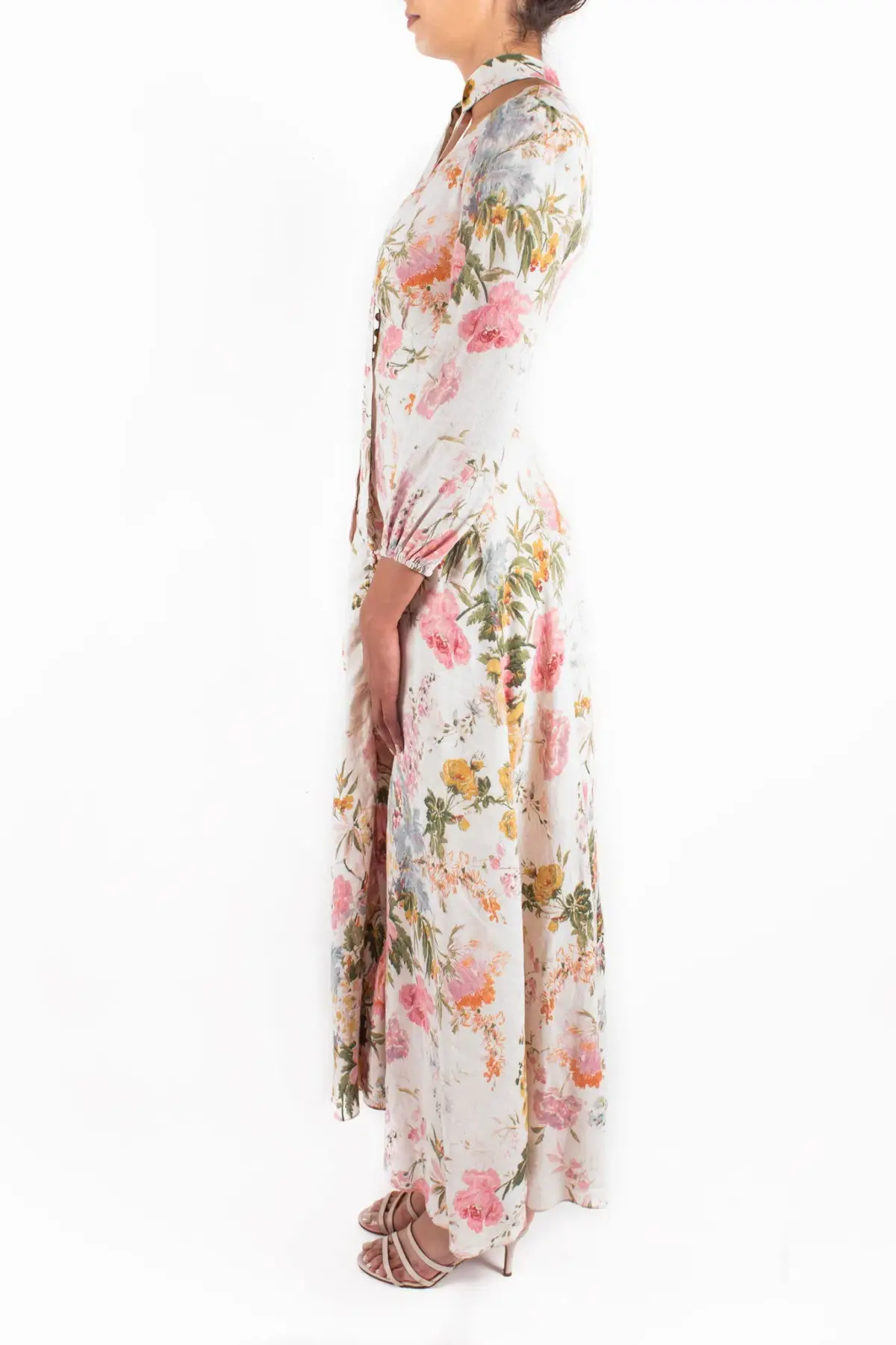 Zimmermann Heathers Plunge Long Dress Floral Size 0 / AU 8 - Image 2