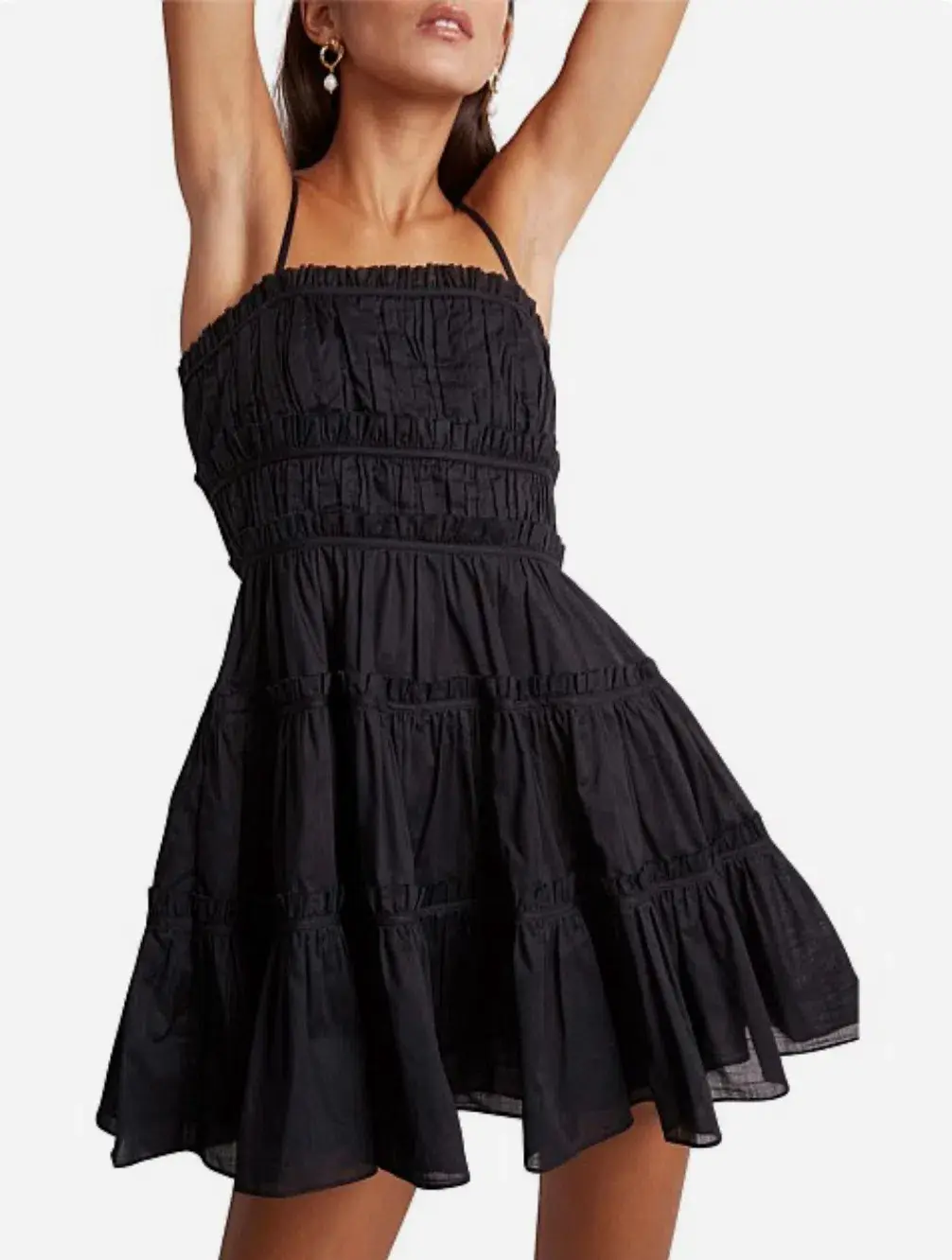 Aje Breathless Mini Dress Black Size 14 - Image 4