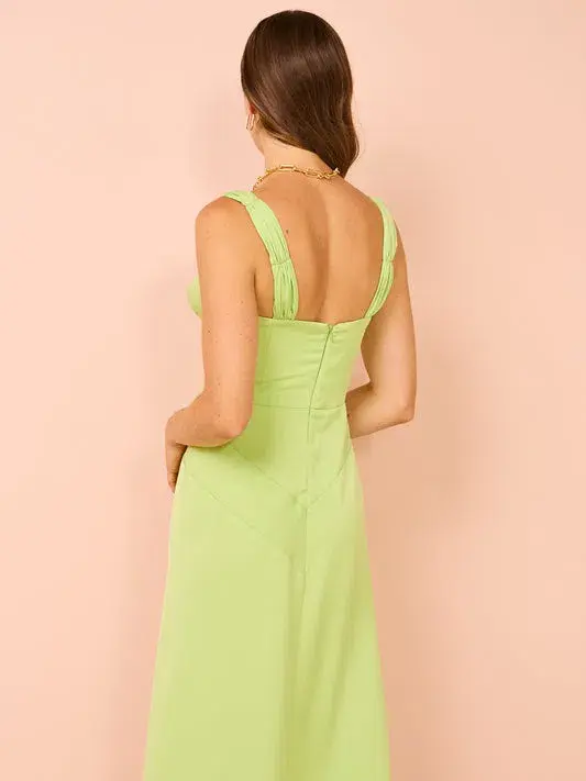 One Fell Swoop Ella Dress In Green Grape Size 10 for rent on The Volte - main image