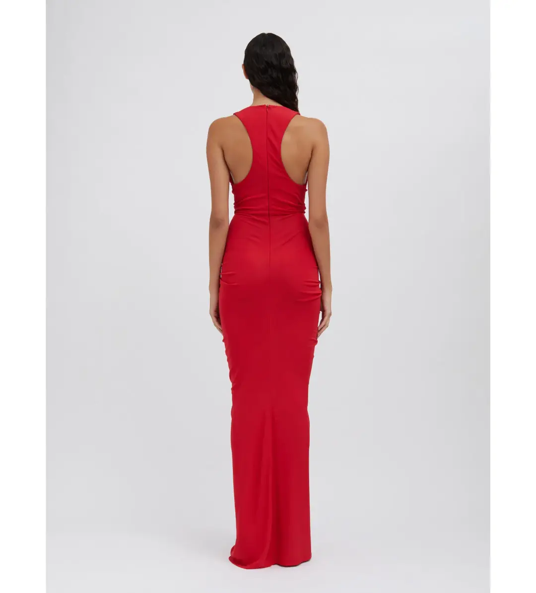 Christopher Esber Vivenda Drape Front Dress Watermelon Size 8 for rent on The Volte - main image