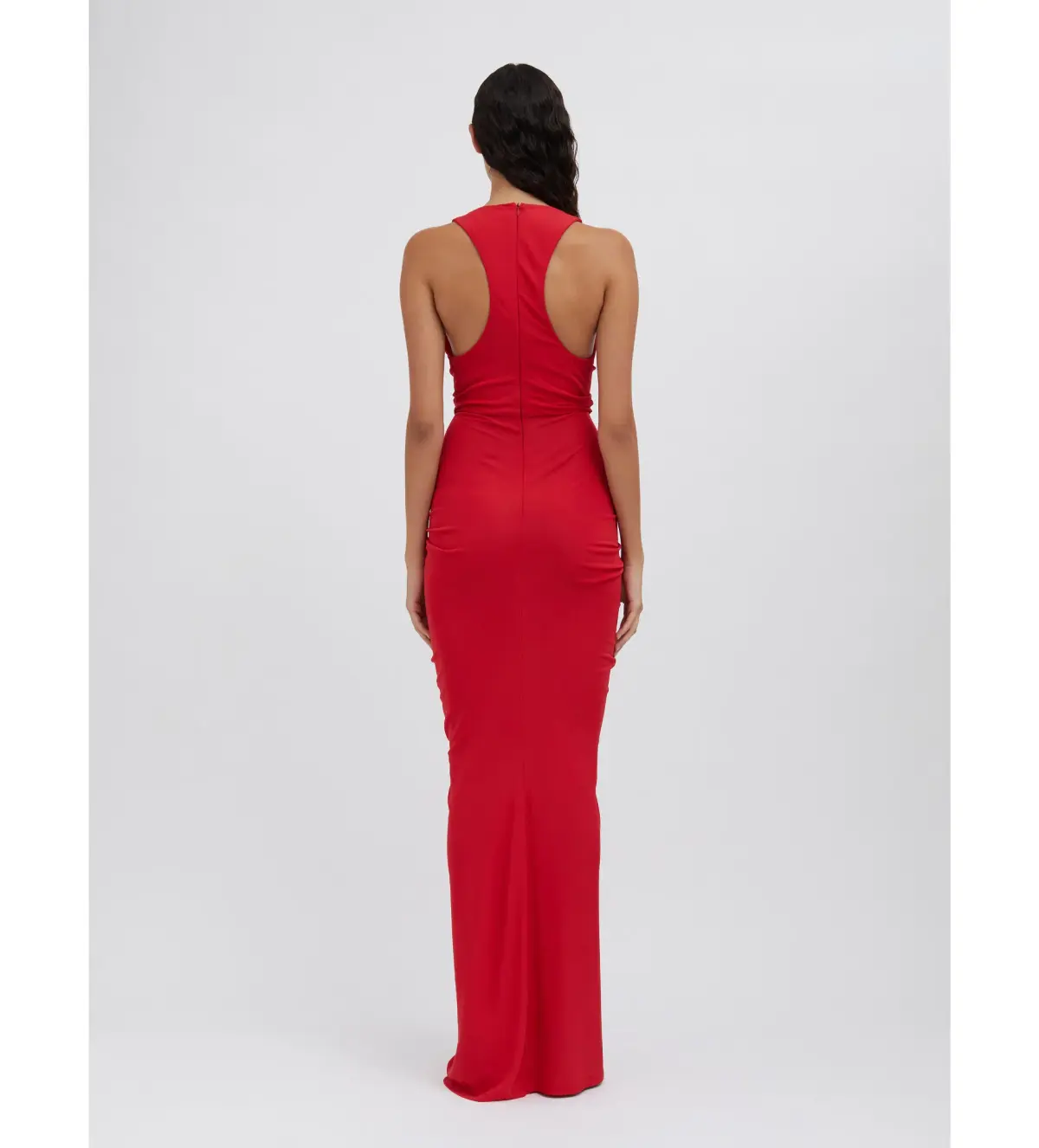 Christopher Esber Vivenda Drape Front Dress Watermelon Size 8 - Image 3
