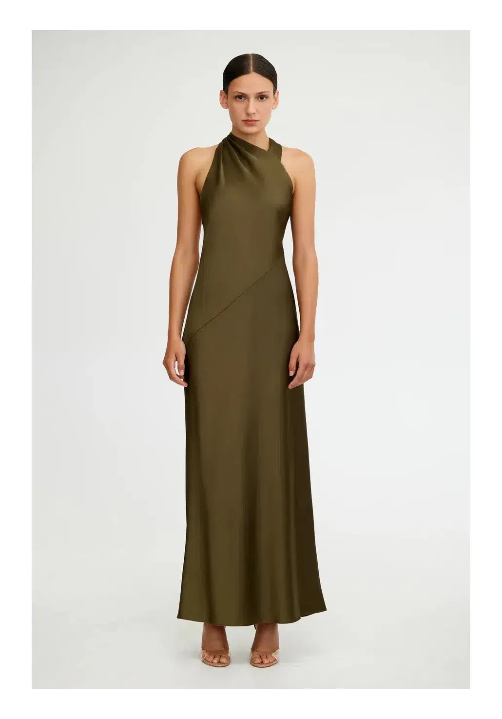 Significant Other Annabel Dress Khaki Size 10 - Image 1