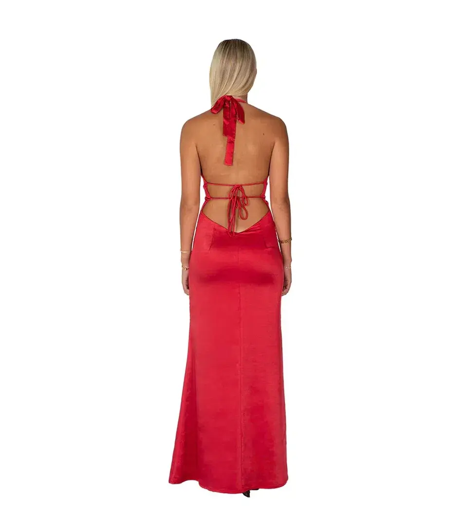 I am Delilah Margot Dress Cherry Red Size XS/ AU 6 - Image 5