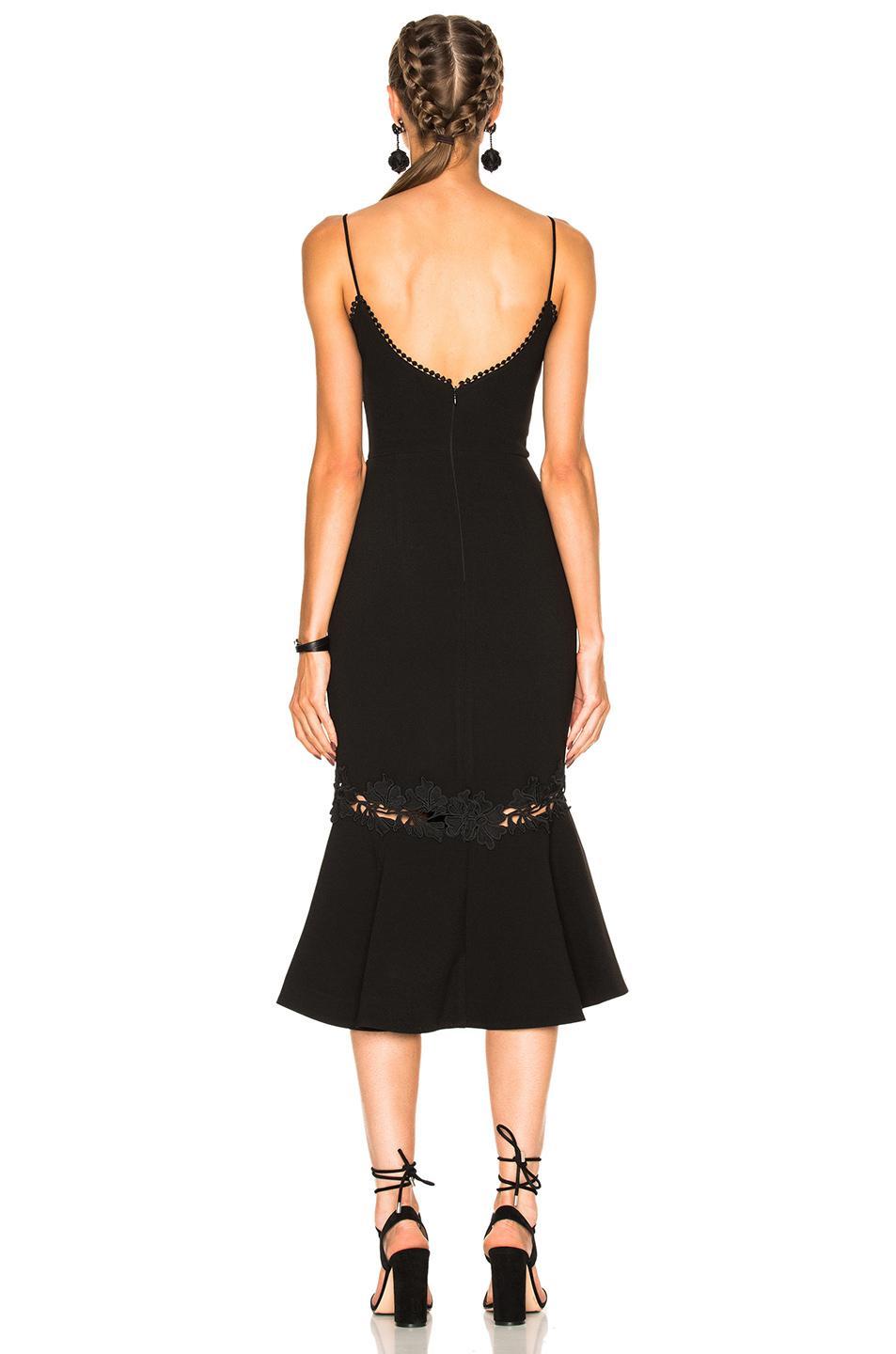 Crepe Fitted Panel Dress - Image 2