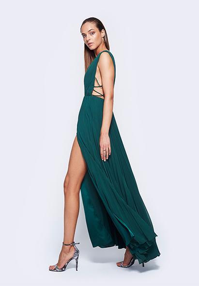 Fame & Partners Allegra Dress - Forest Green - Image 2