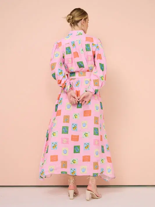 Palm Noosa Noddy Dress in Pink Emblem Size 8 - Image 2