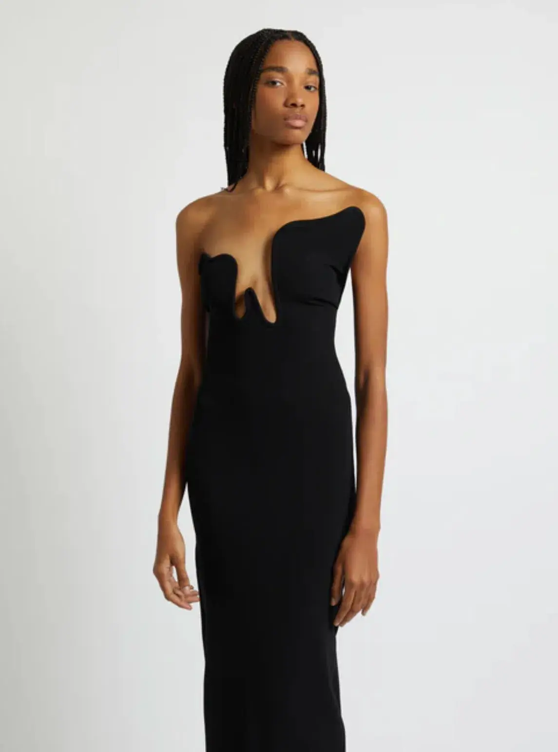 Christopher Esber Salacia Wire Column Strapless Dress Black Size XXS / AU 4 - Image 2