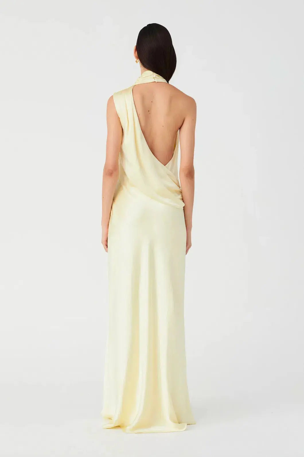 Misha Constantina Gown in Soft Gold Size 6 - Image 3