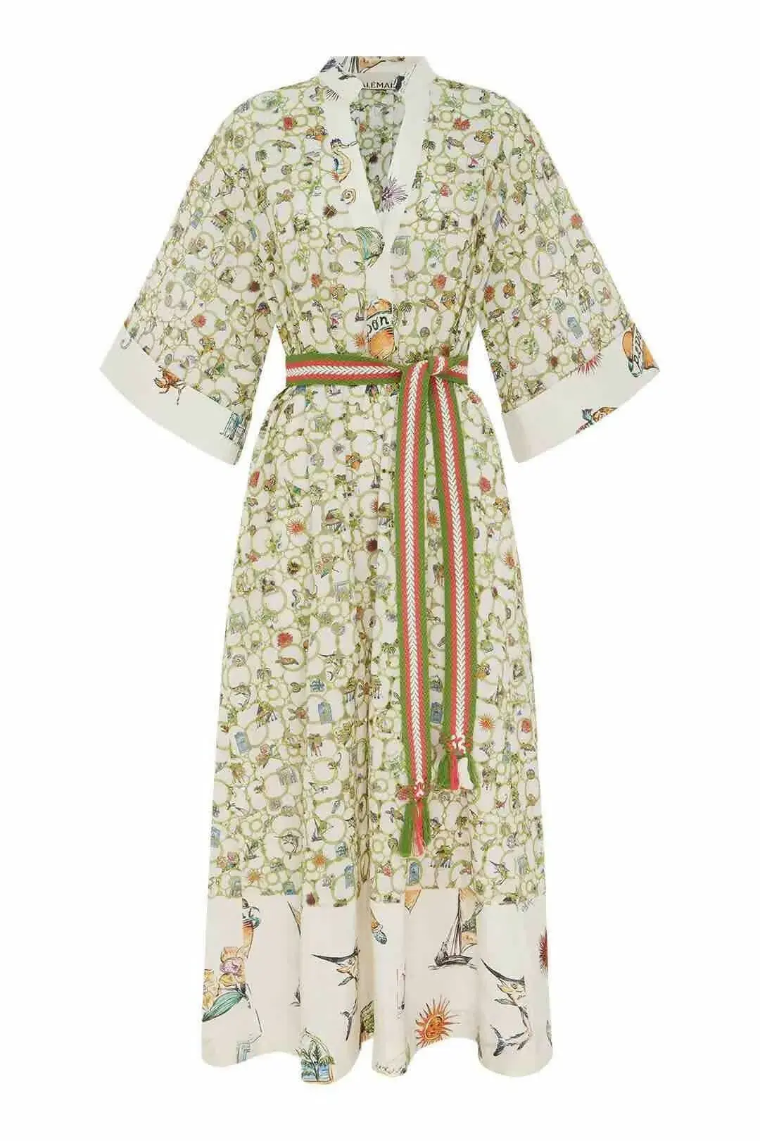 Alemais Sunset Broderie Midi Dress Multi Size AU 8 - Image 4