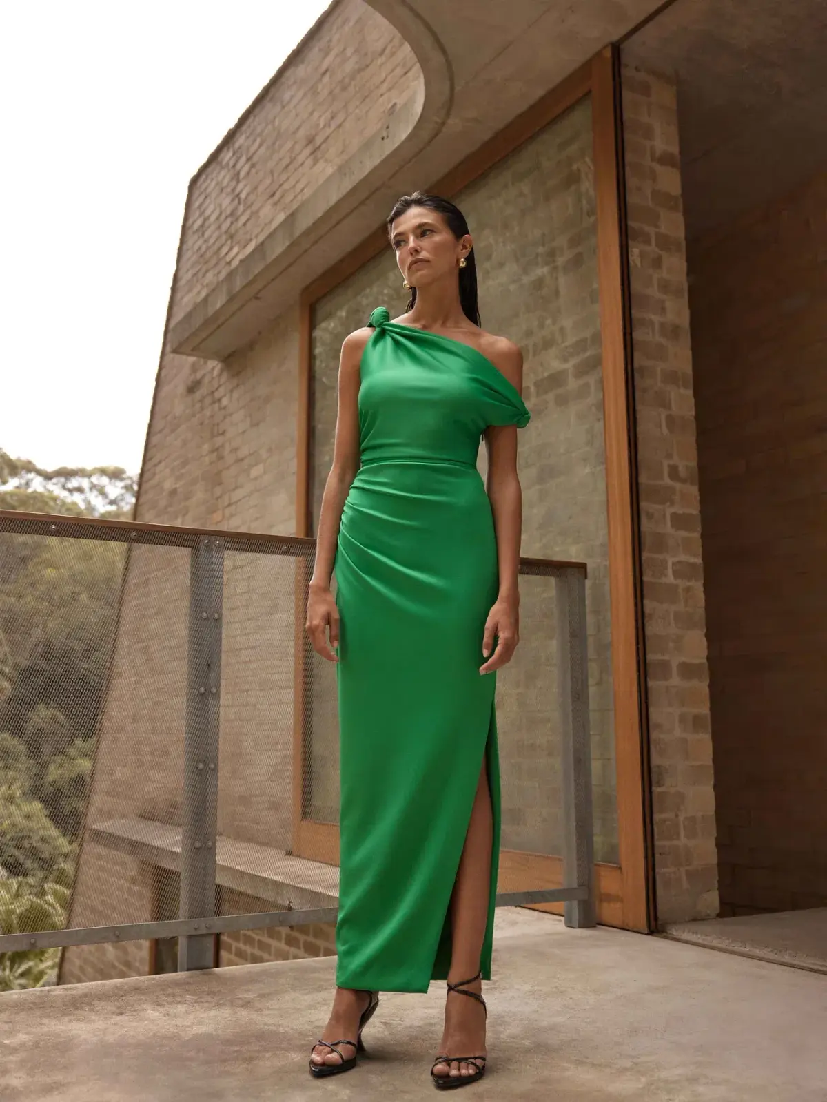 Sheike Ludlow Maxi Dress Green Size AU 10 - Image 4