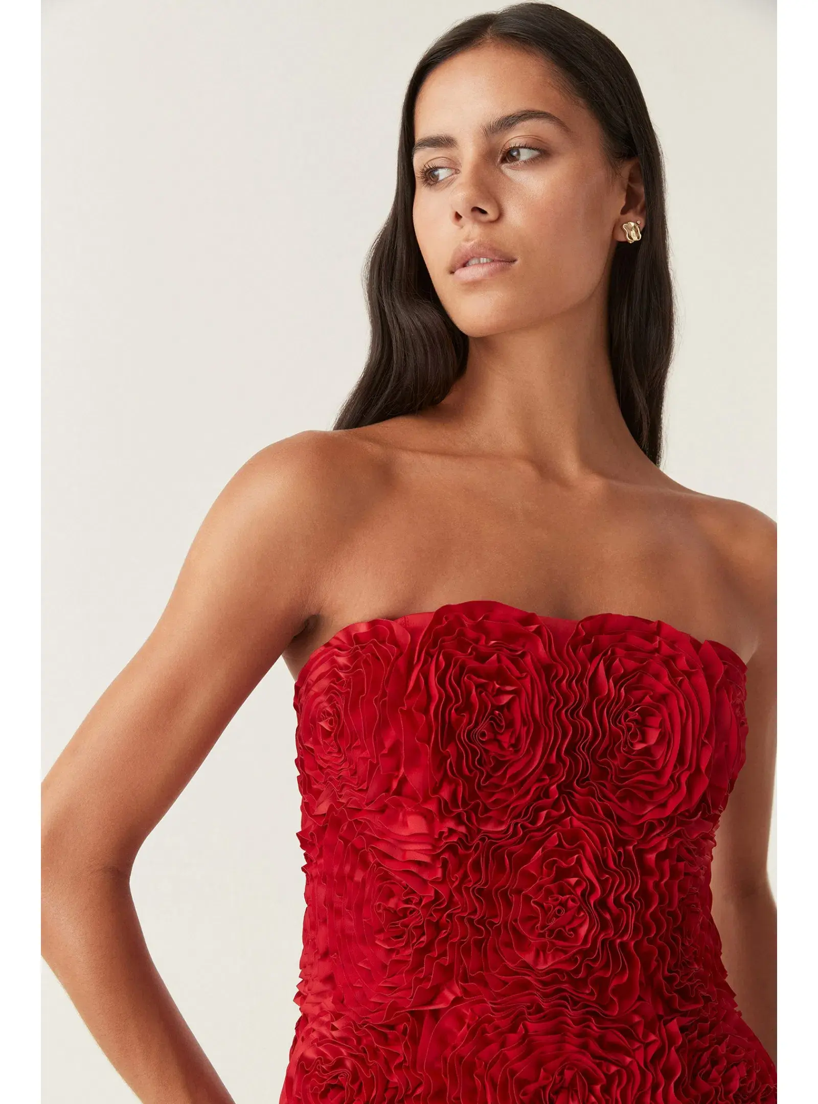 Aje Gazer Rosette Mini Dress Scarlet Red Size AU 6 - Image 2
