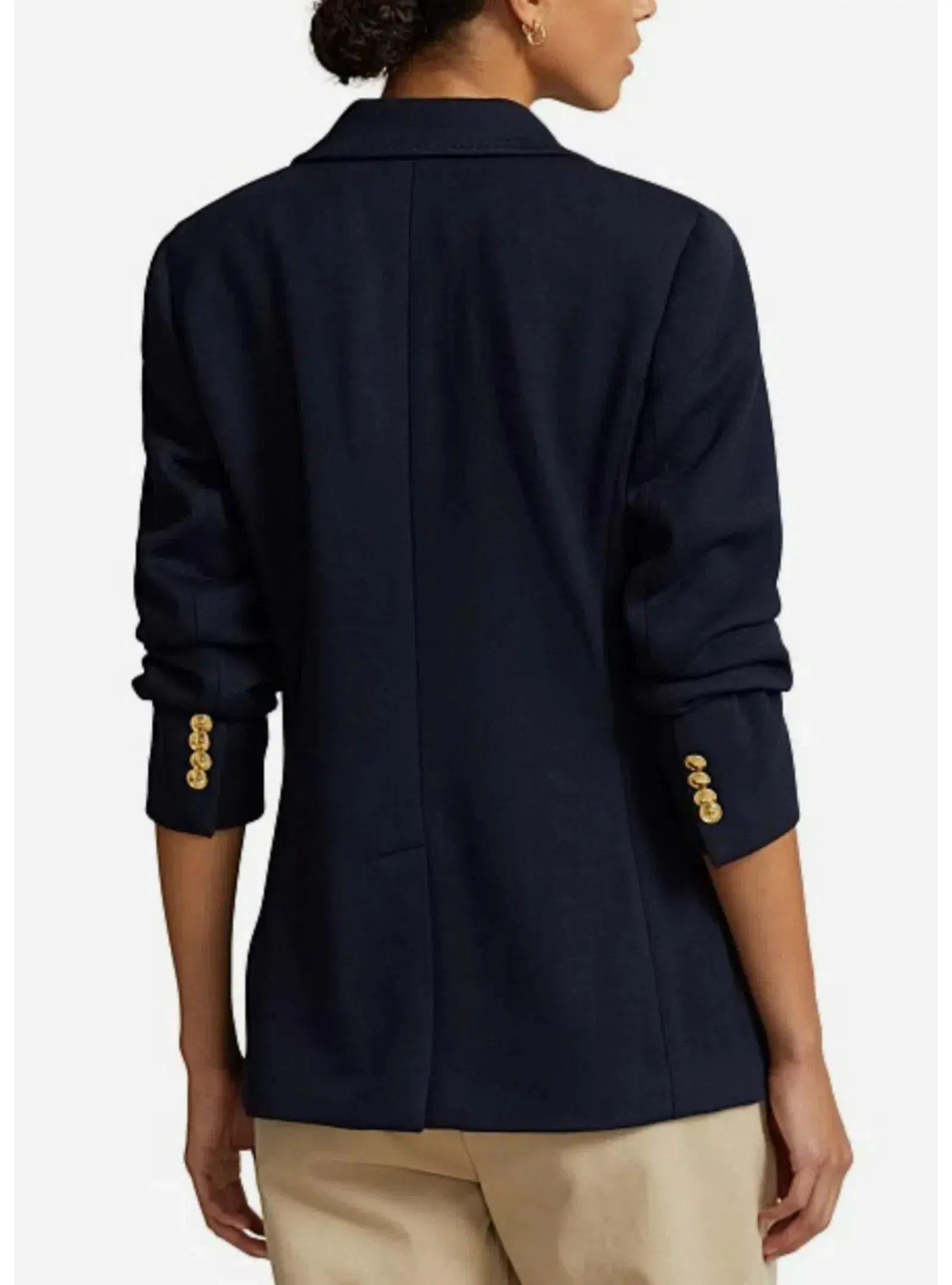 Ralph Lauren Crested Cotton Blazer Navy Size AU 6 - Image 6