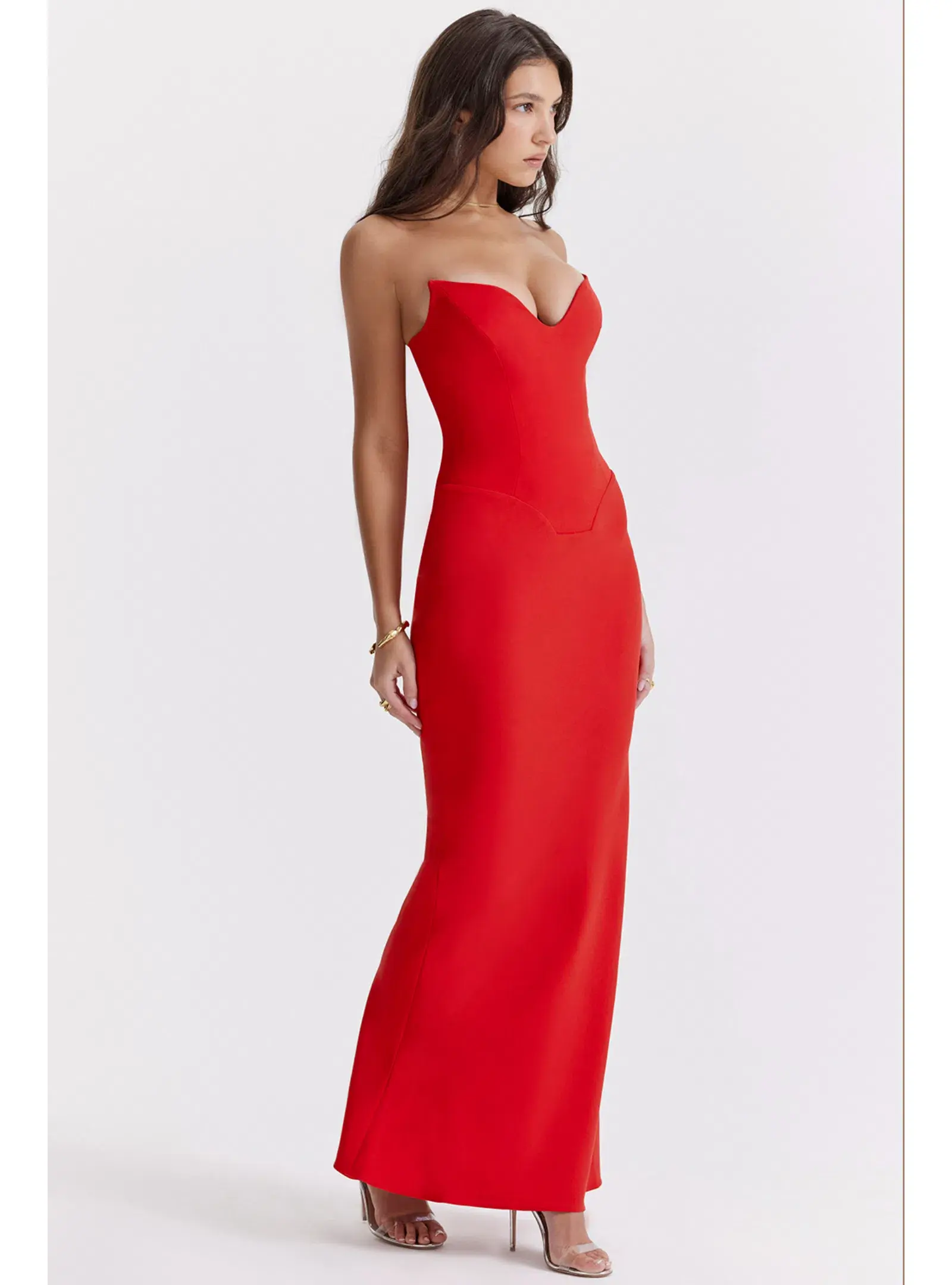 House of CB Tamara Dress in Red Size AU 8 - Image 2