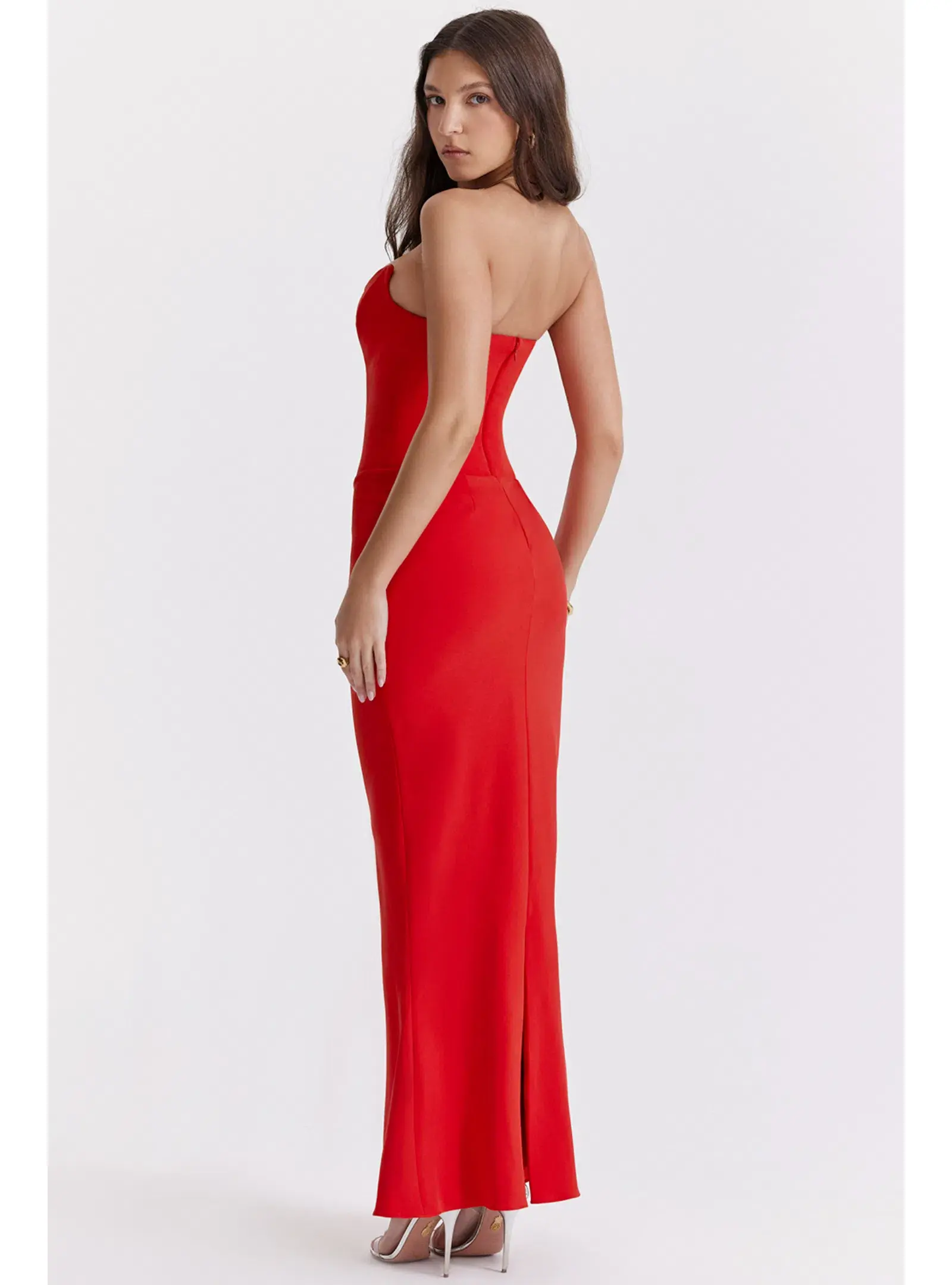 House of CB Tamara Dress in Red Size AU 8 - Image 3