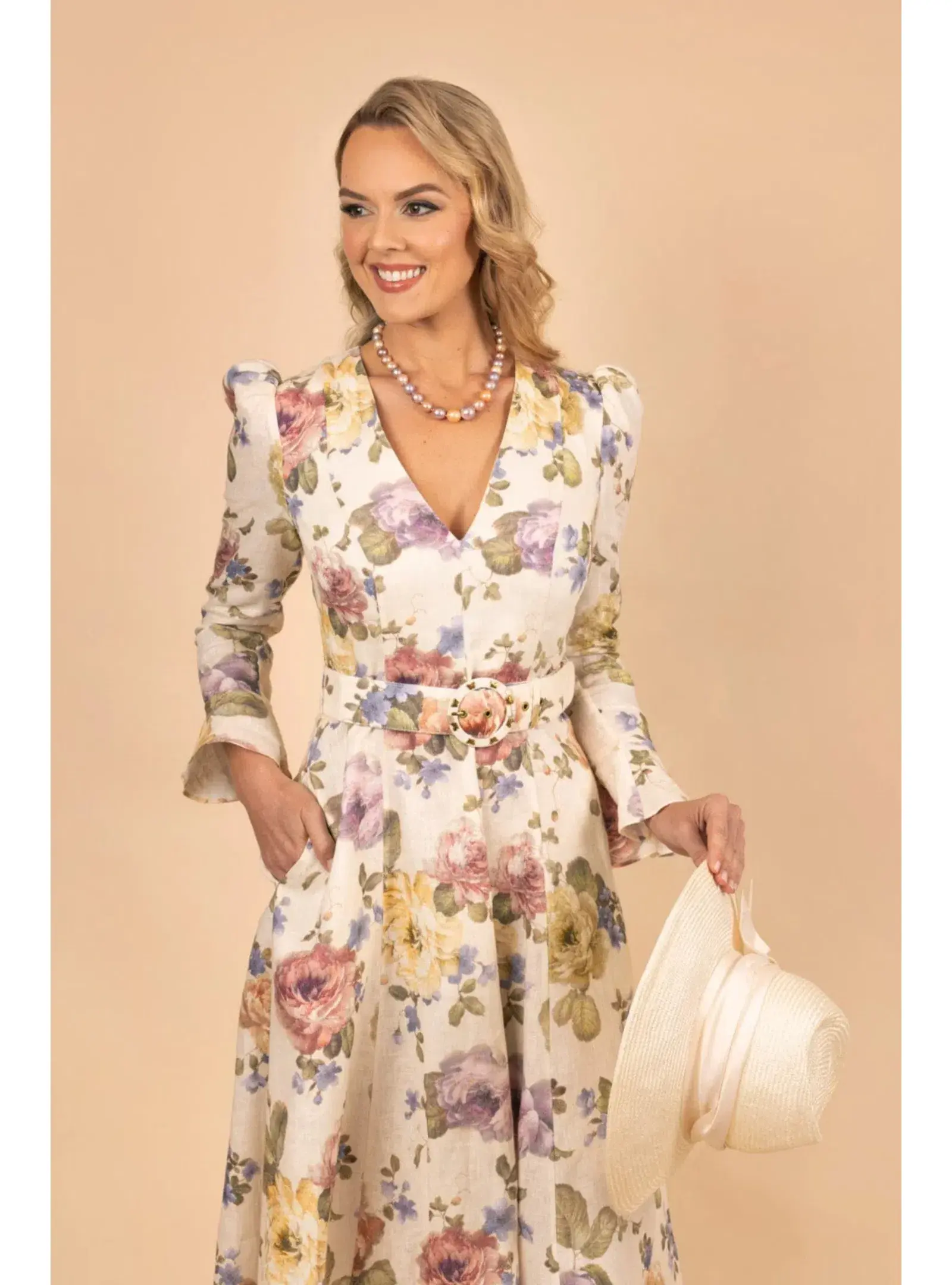 Zimmermann Luminosity Midi Dress Multi Floral Print Size 0P / AU 6 - Image 3