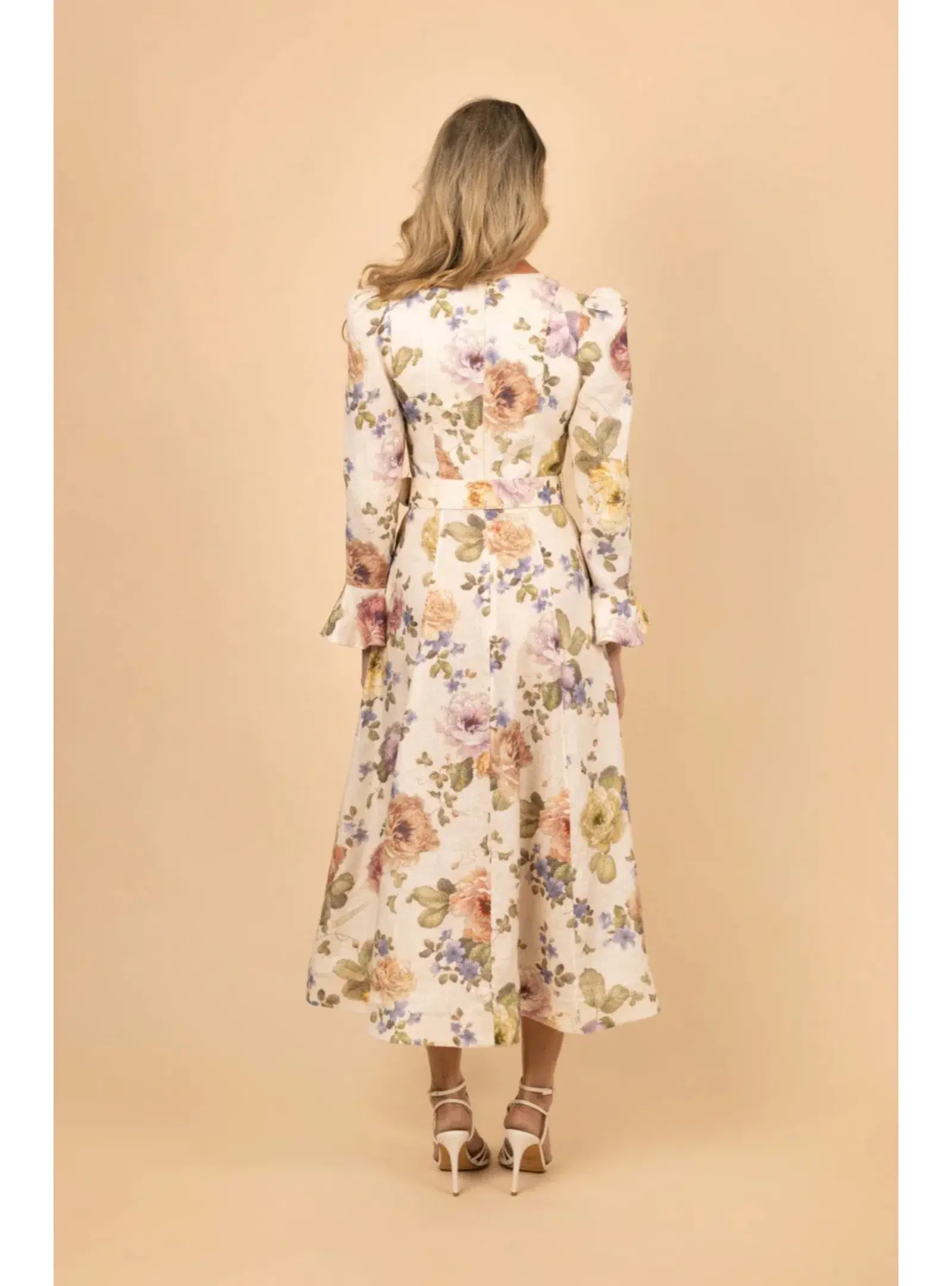 Zimmermann Luminosity Midi Dress Multi Floral Print Size 0P / AU 6 - Image 5