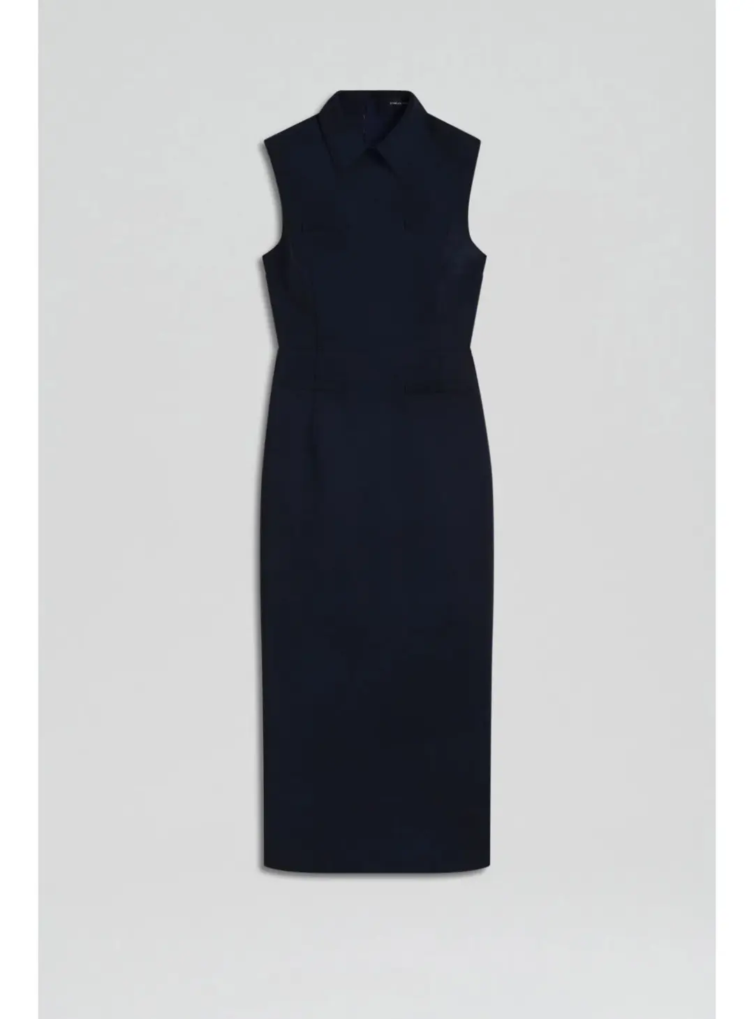 Scanlan Theodore Scuba Pencil Dress Navy Size AU 6 for rent on The Volte - main image