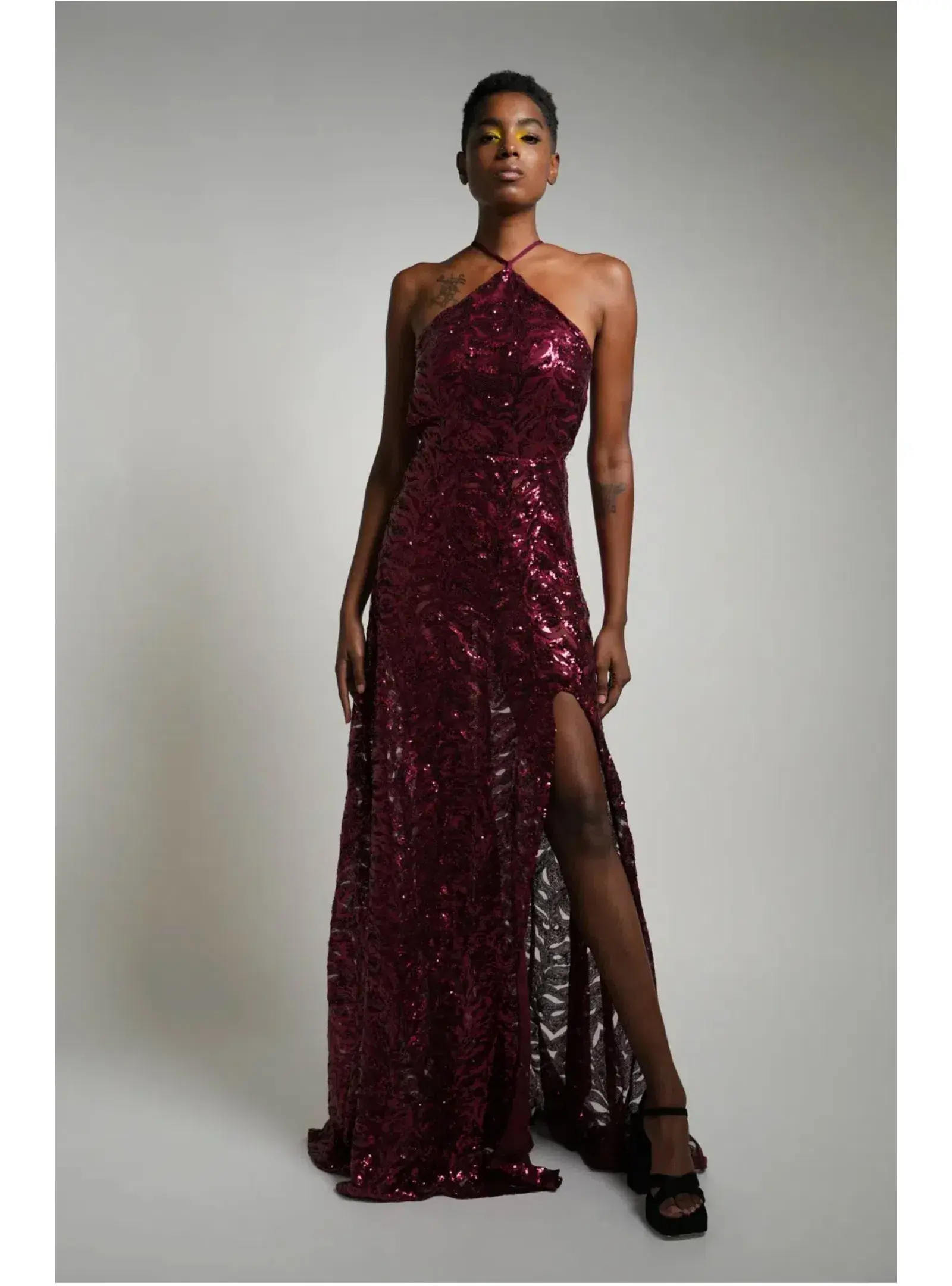 Alamour Almase Gown in Burgundy Size XS / AU 6 - Image 1