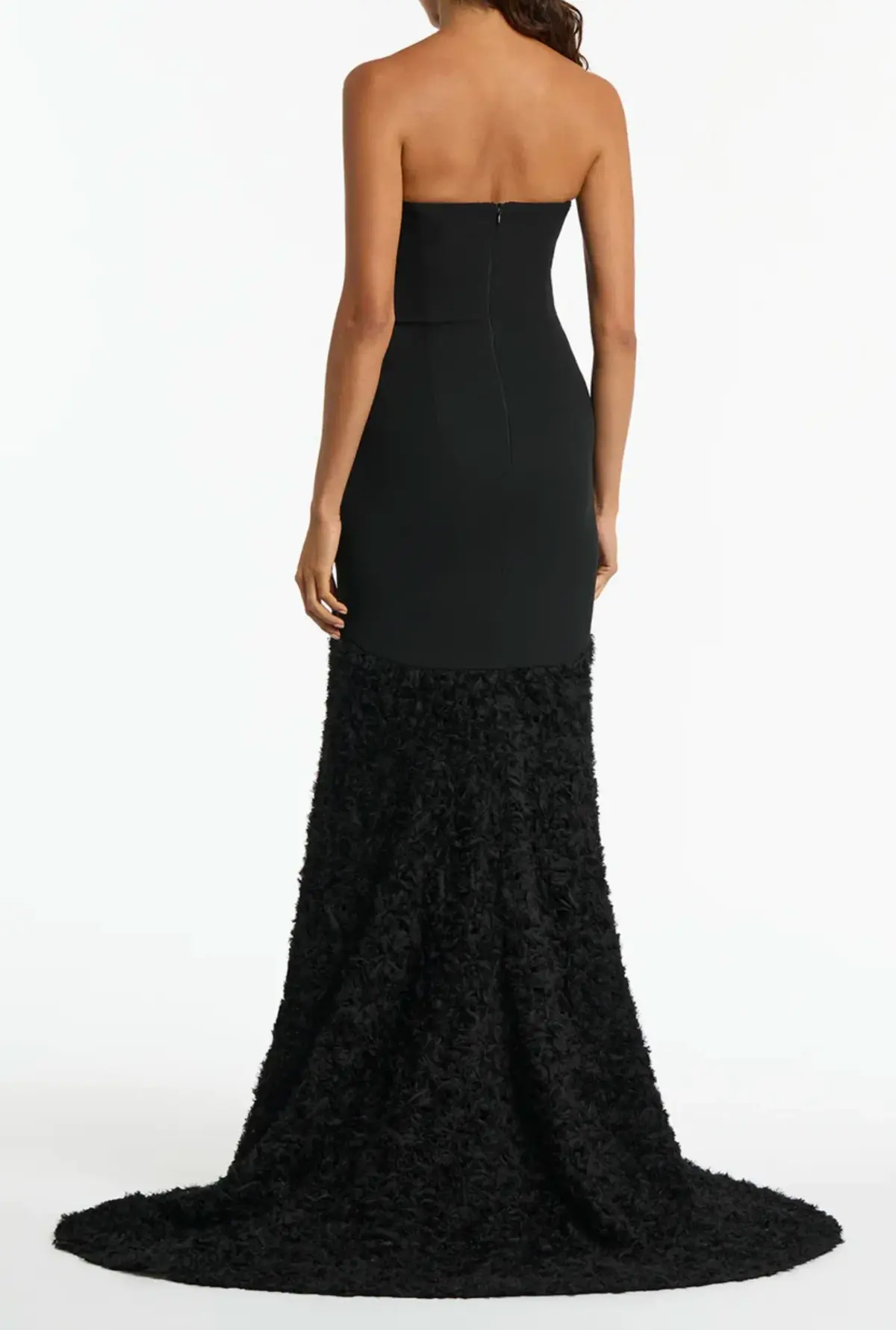 Carla Zampatti Nastro Strapless Gown Black Size 6 - Image 4