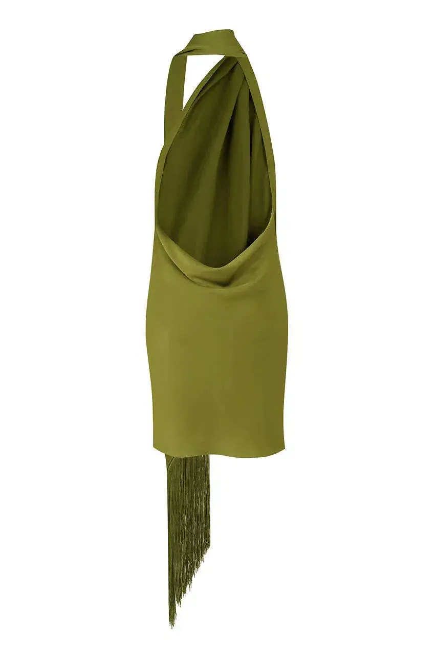 Rat & Boa Serafia Dress in Green Size XS/AU 6 for rent on The Volte - main image