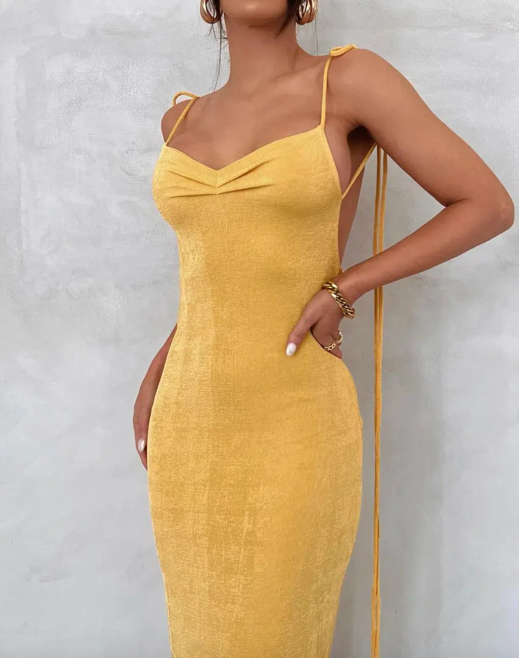 Melani The Label Pia Gown Yellow Size M/Au 10 - Image 1