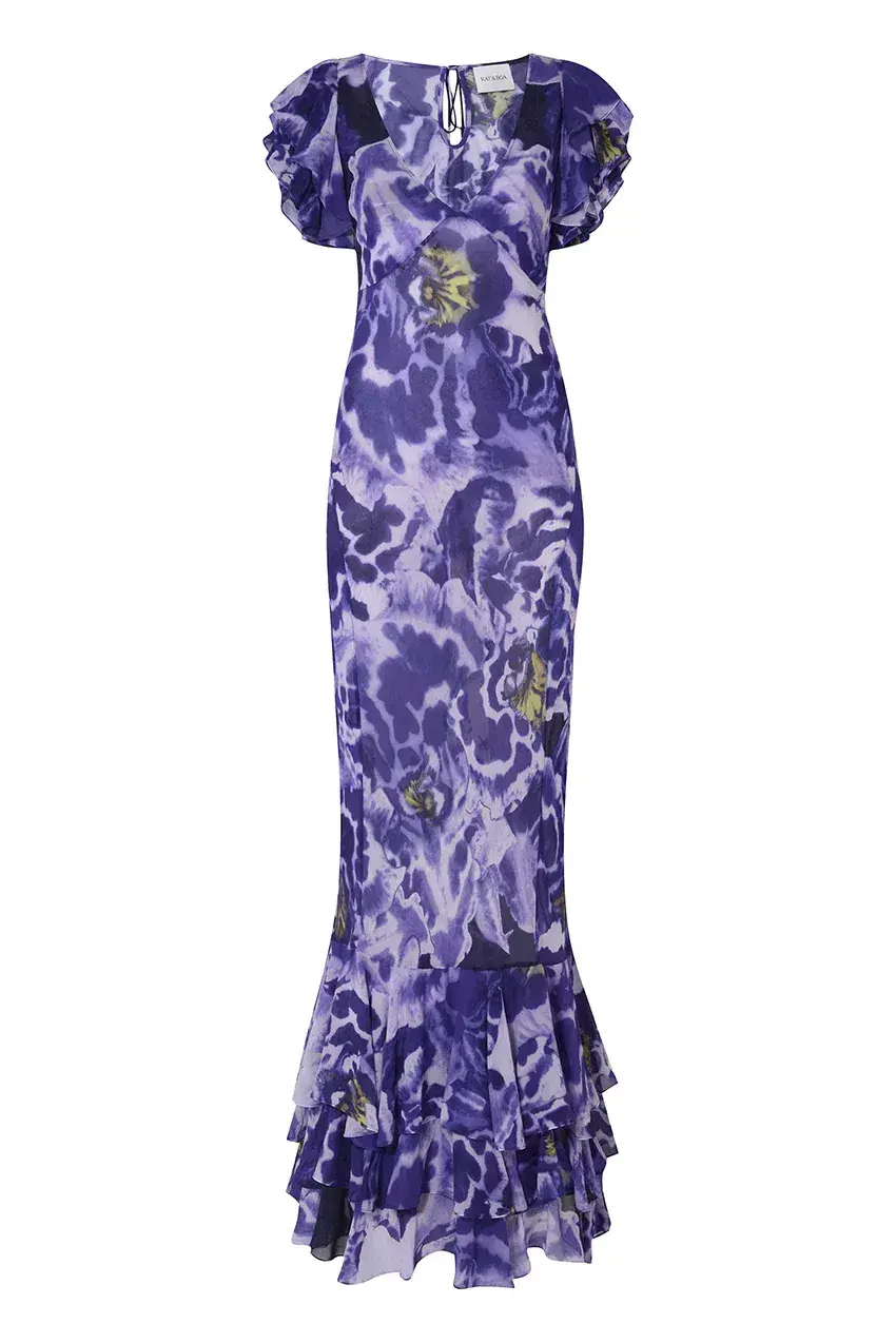 Rat & Boa Lucille Dress Purple Size S / AU 8 - Image 5