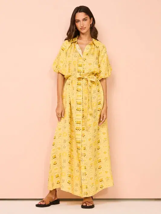 Palm Noosa Carla Dress In Amarilla Tile Size 14 - Image 2