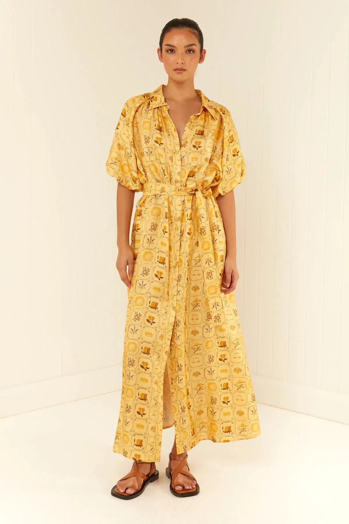 Palm Noosa Carla Dress In Amarilla Tile Size 14 - Image 1