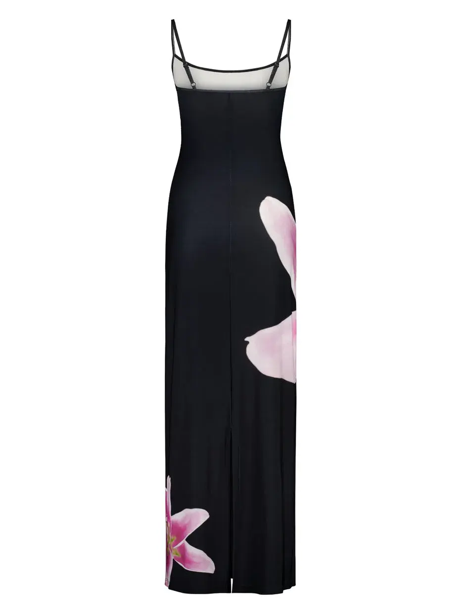 With Harper Lu Slip Dress Pink Lily Floral Size S / AU 8 - Image 6